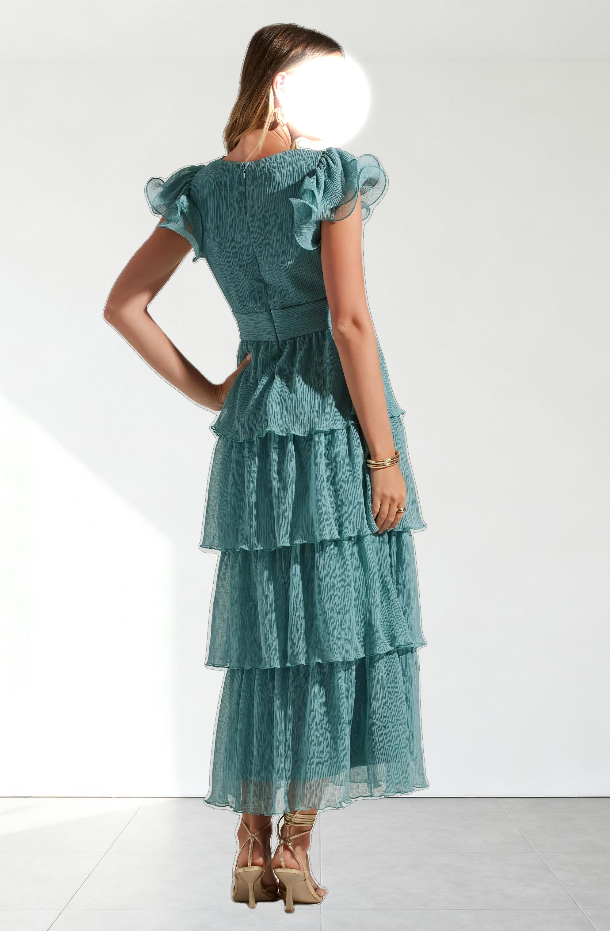 Emporia Tiered Tulle Midi Dress