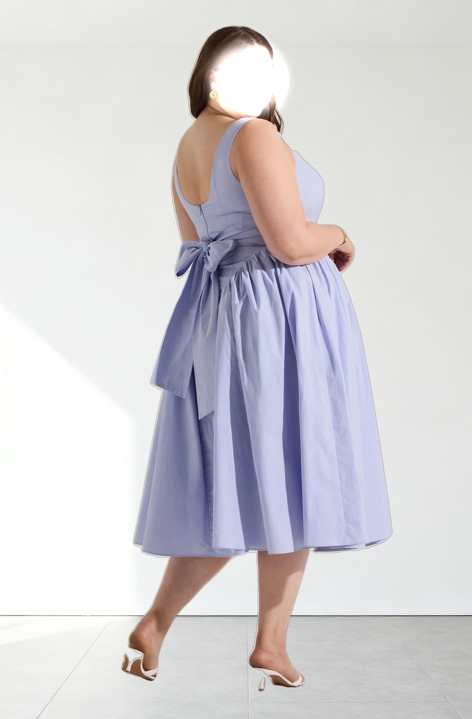 Vinya Poplin Drop Waist Dress