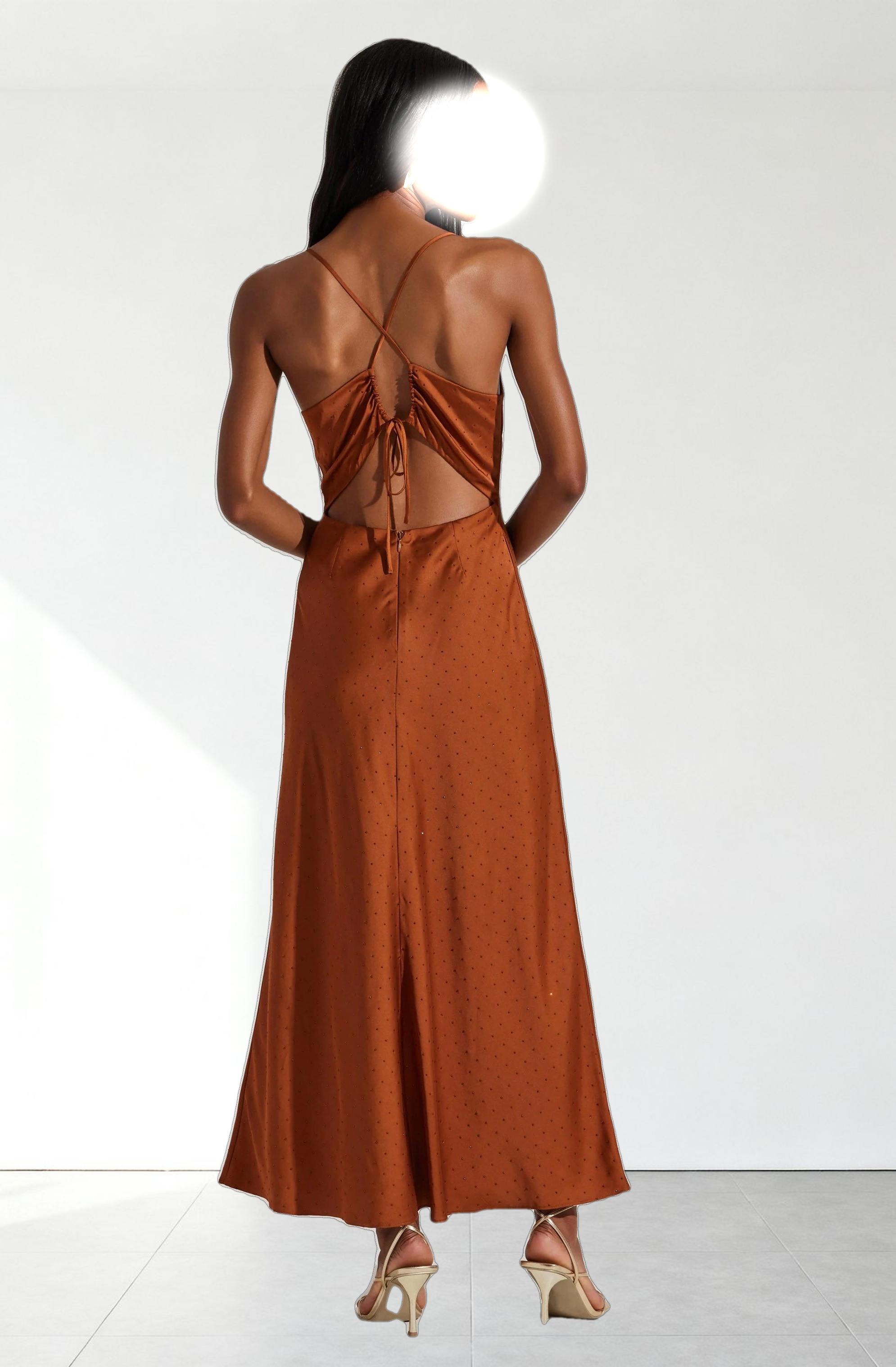 Bonney Rhinestone Maxi Slip Dress