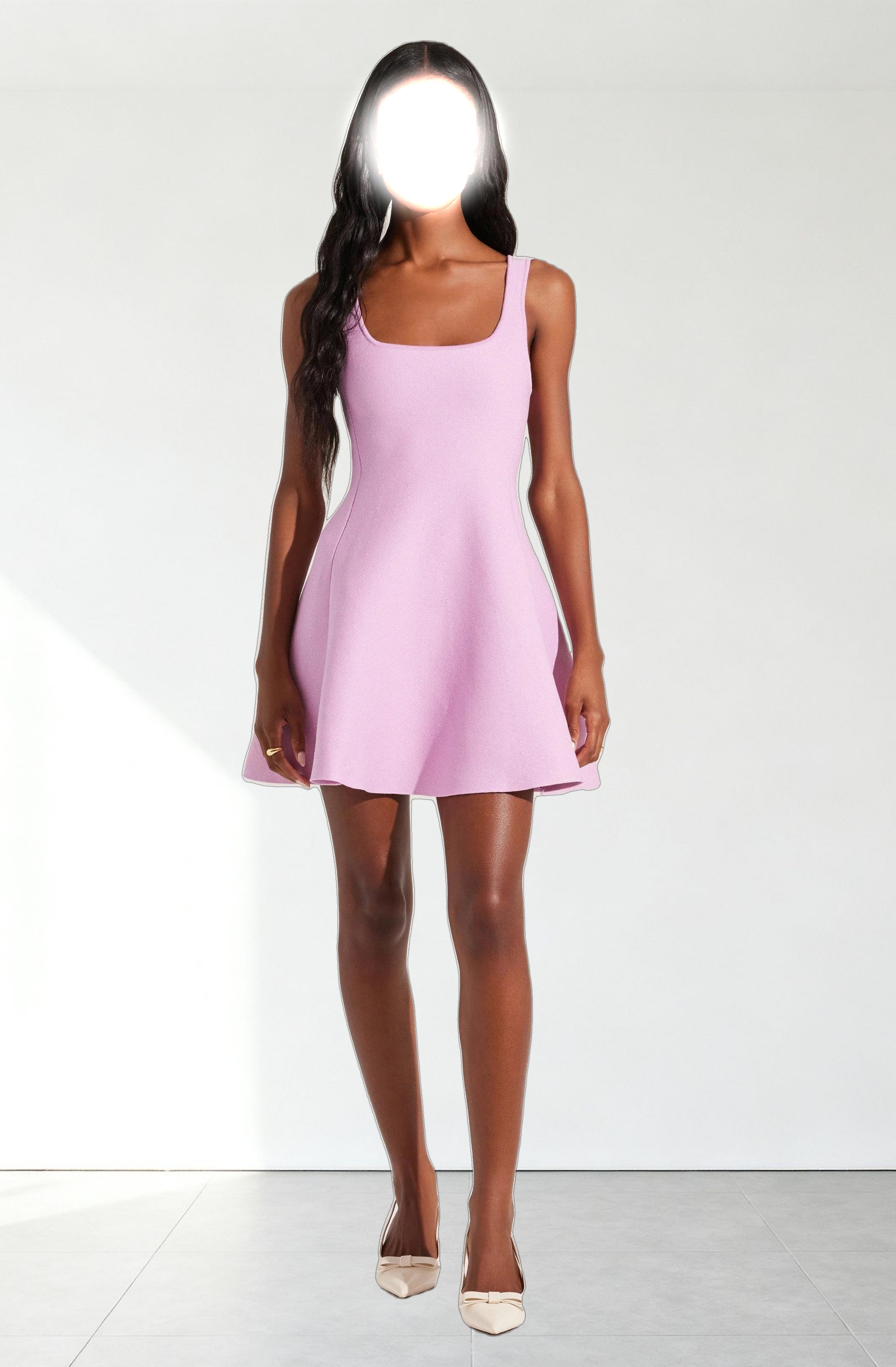 Lucile Mini Sweater Skater Dress