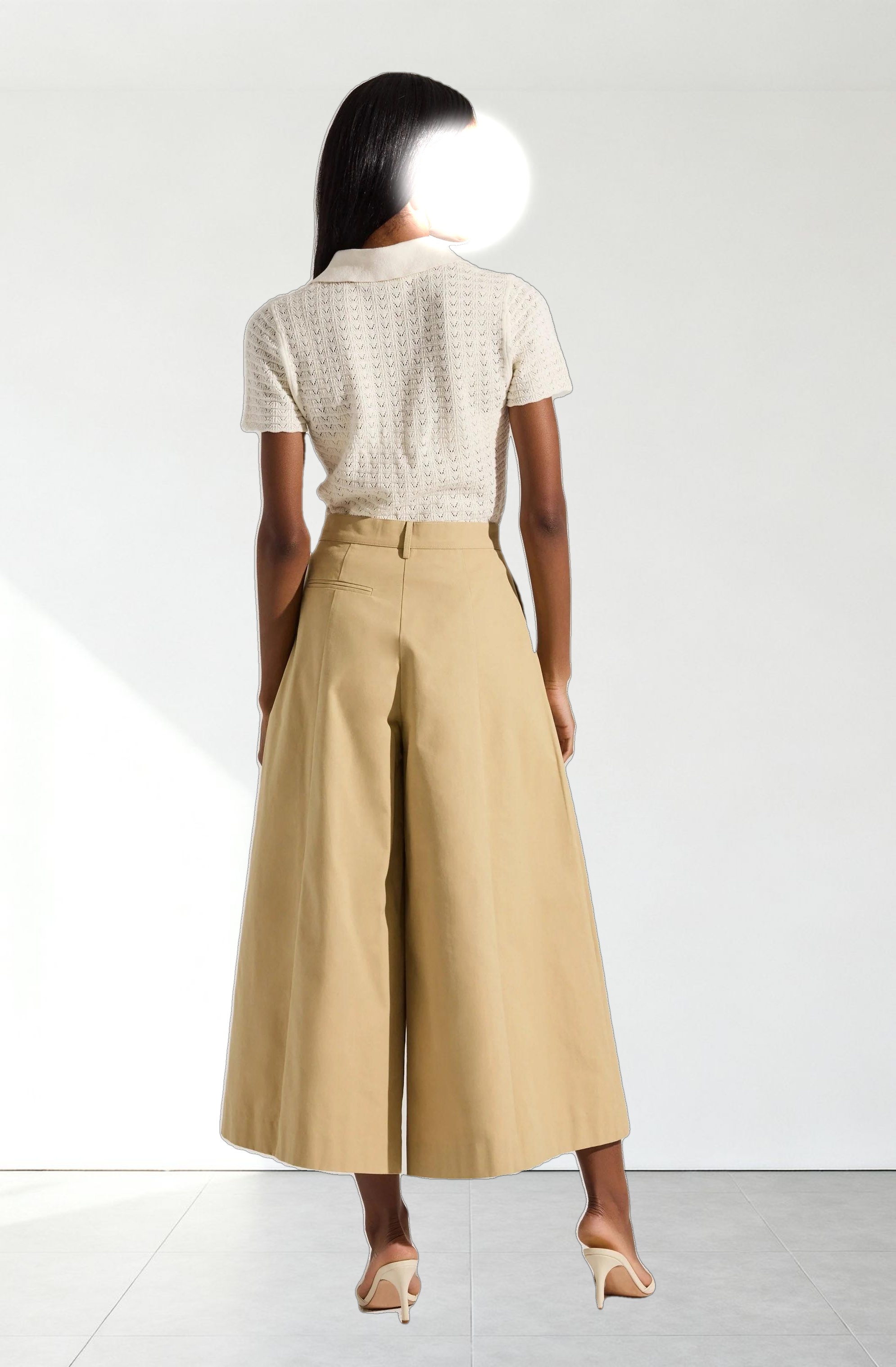 Pearl Polo Pointelle Sweater