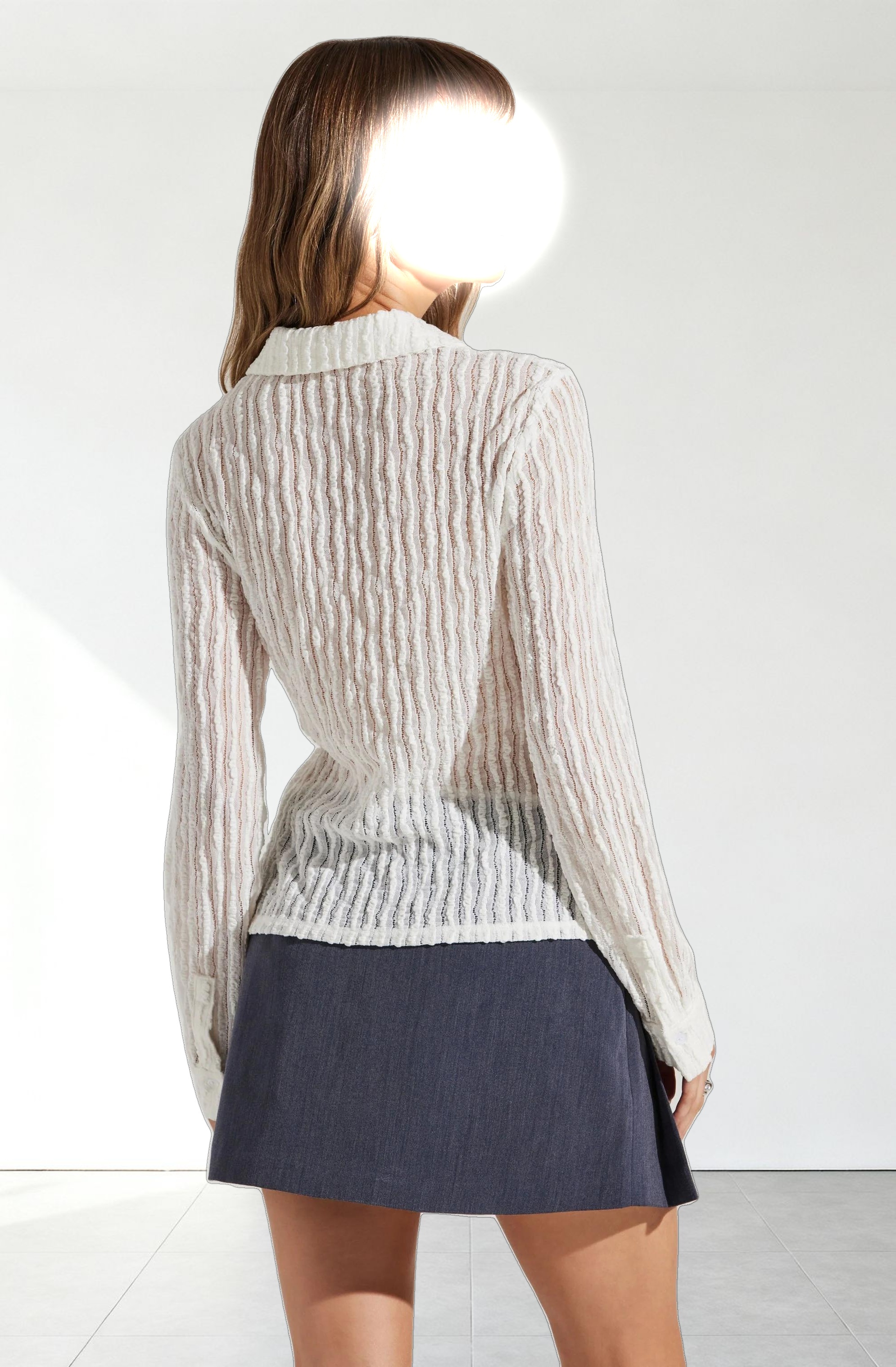 Iryna Sheer Textured Top