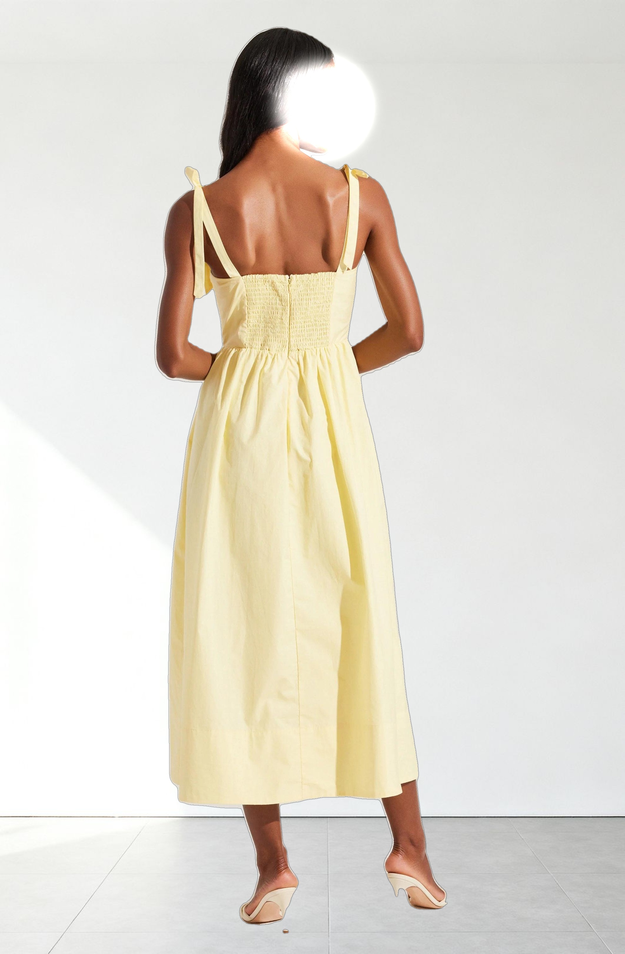 Helia Bow Front Midi Dress