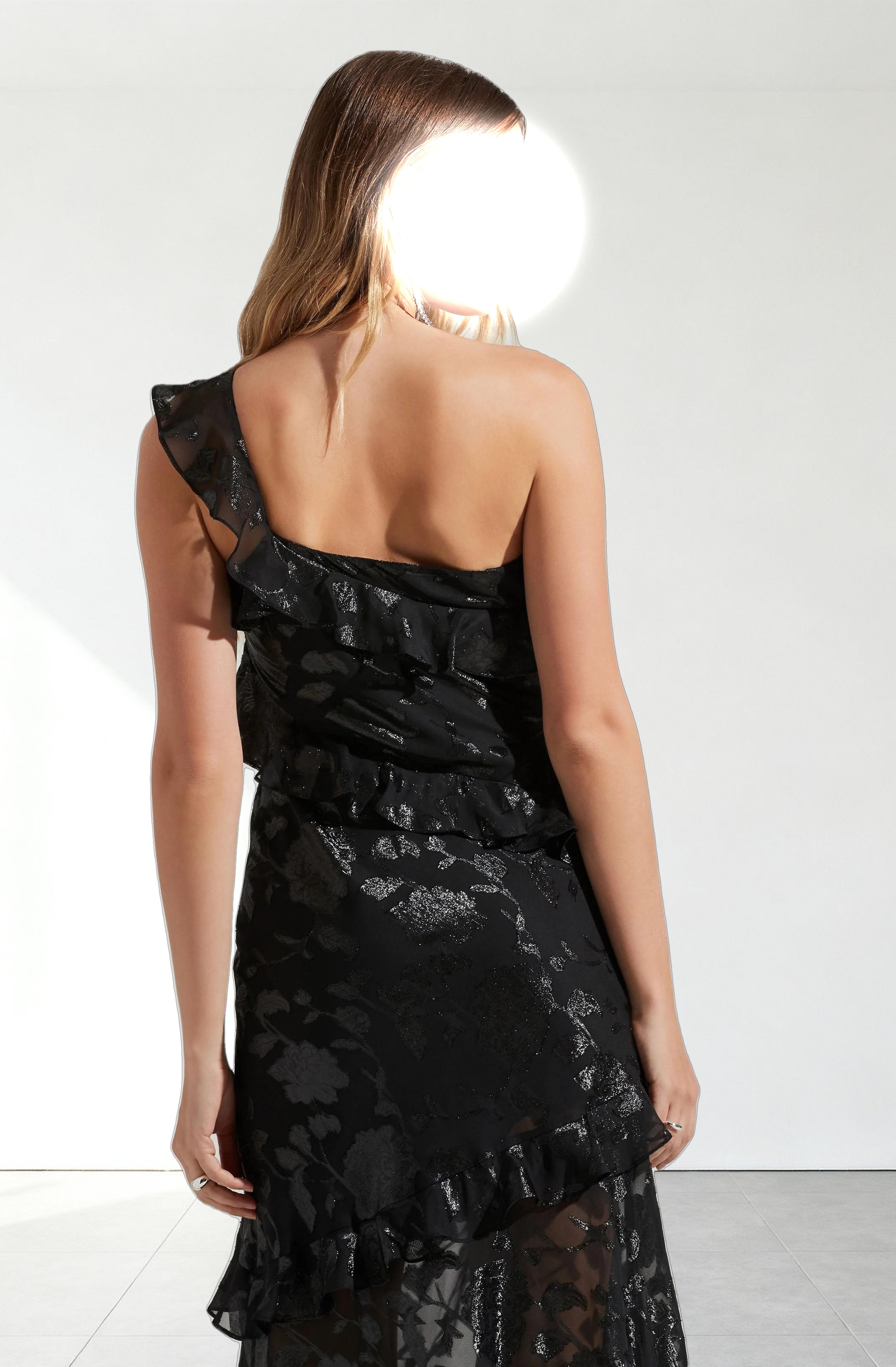 Andrea One Shoulder Floral Maxi Dress