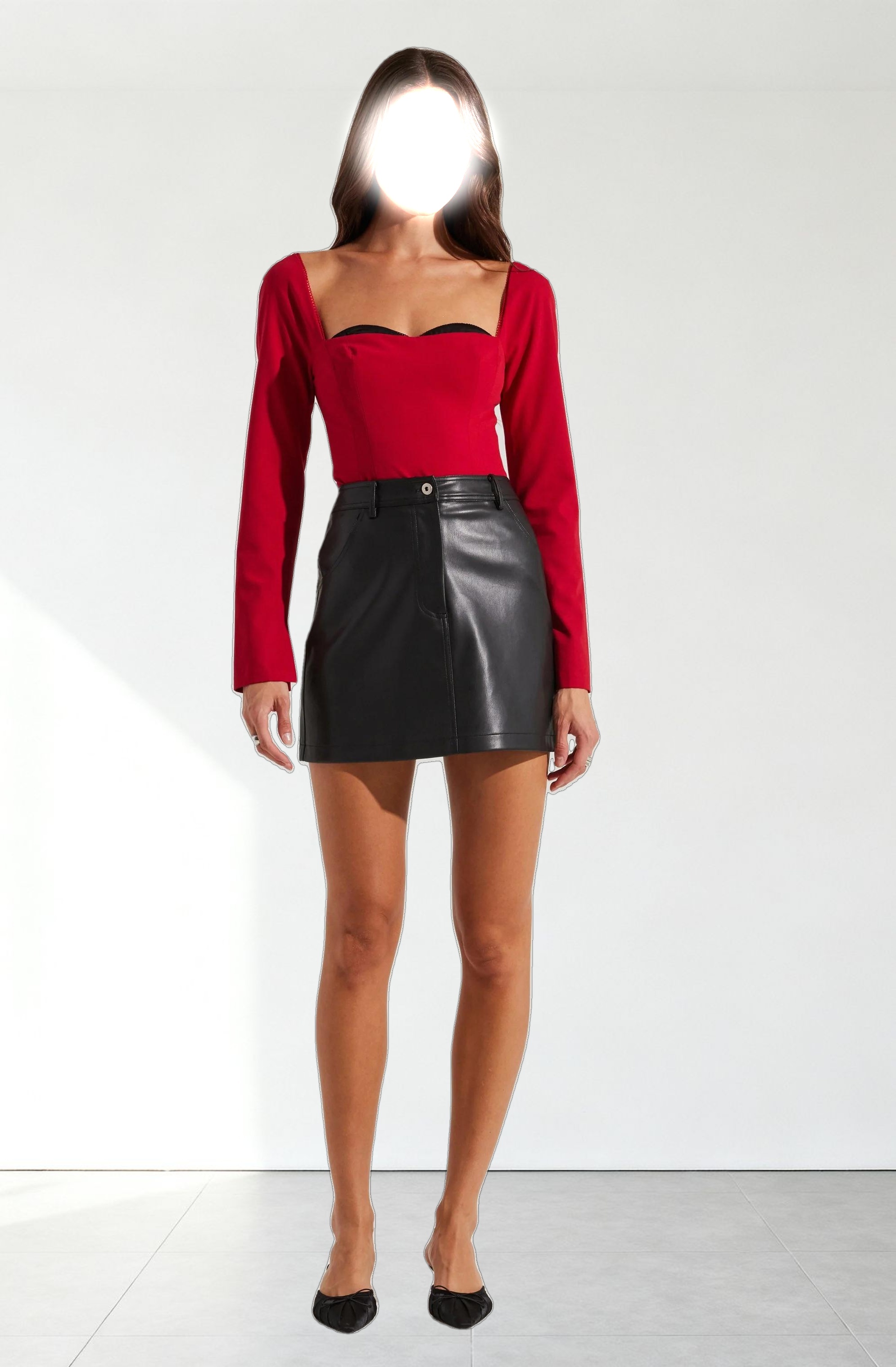 Whitley Peekaboo Contrast Top