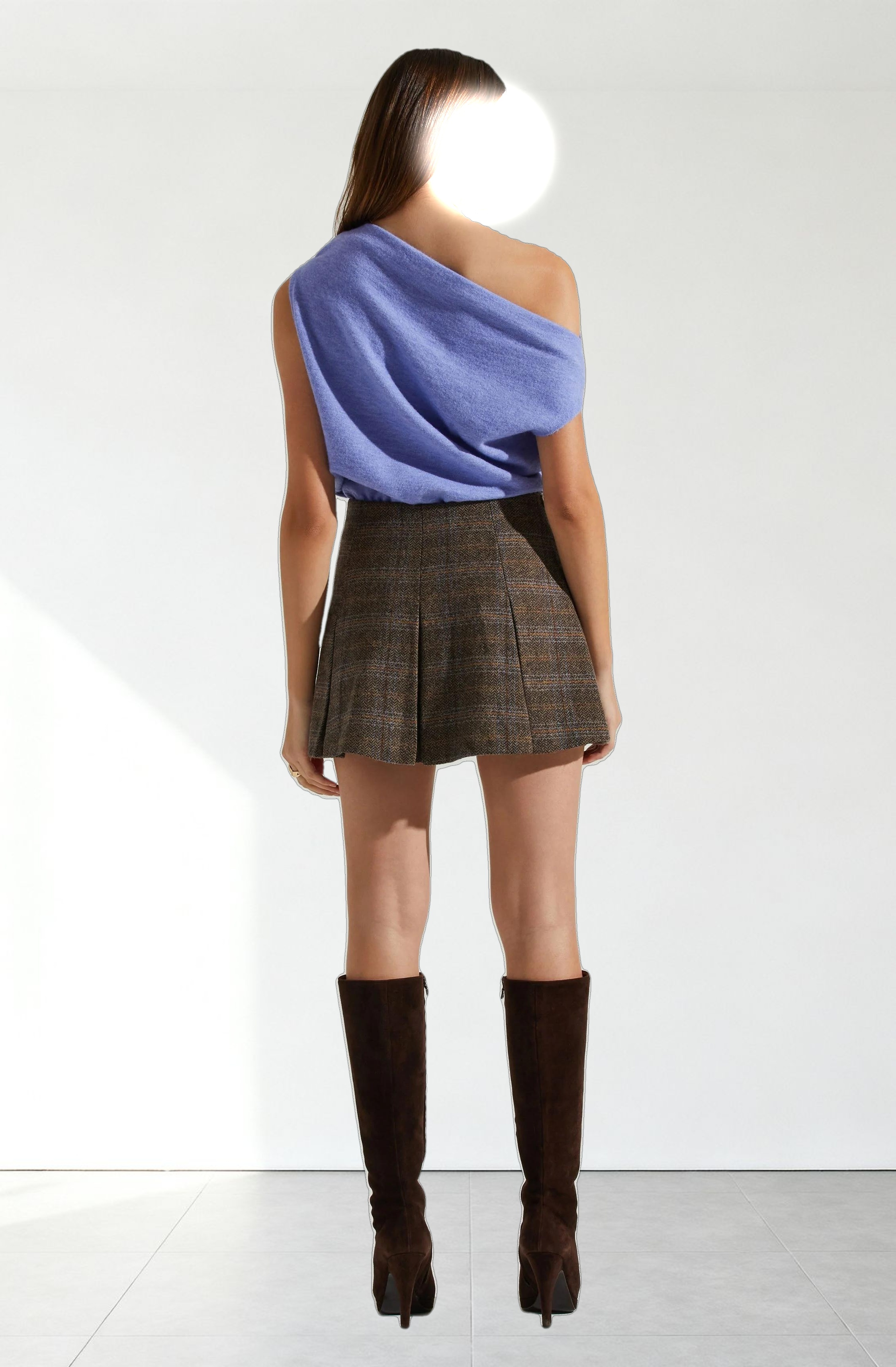 Devin Sleeveless One Shoulder Sweater