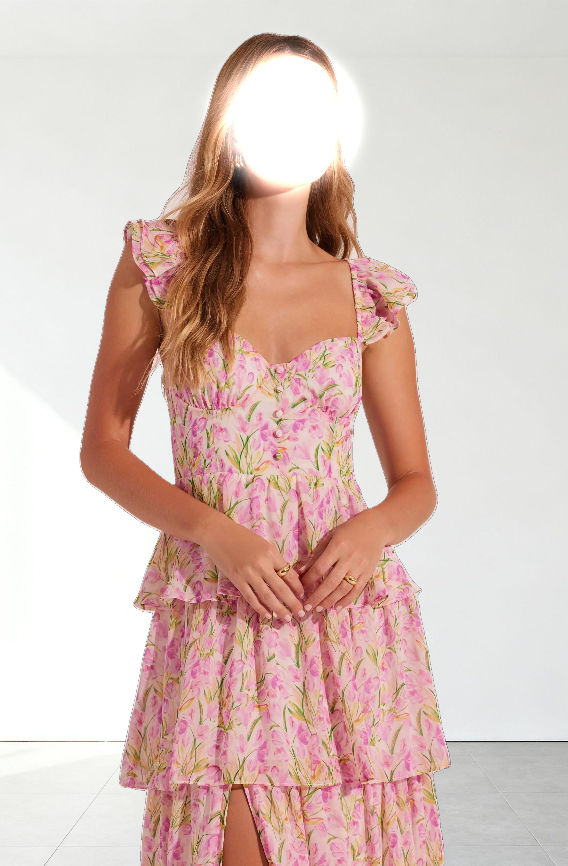 Midsummer Floral Tiered Maxi Dress