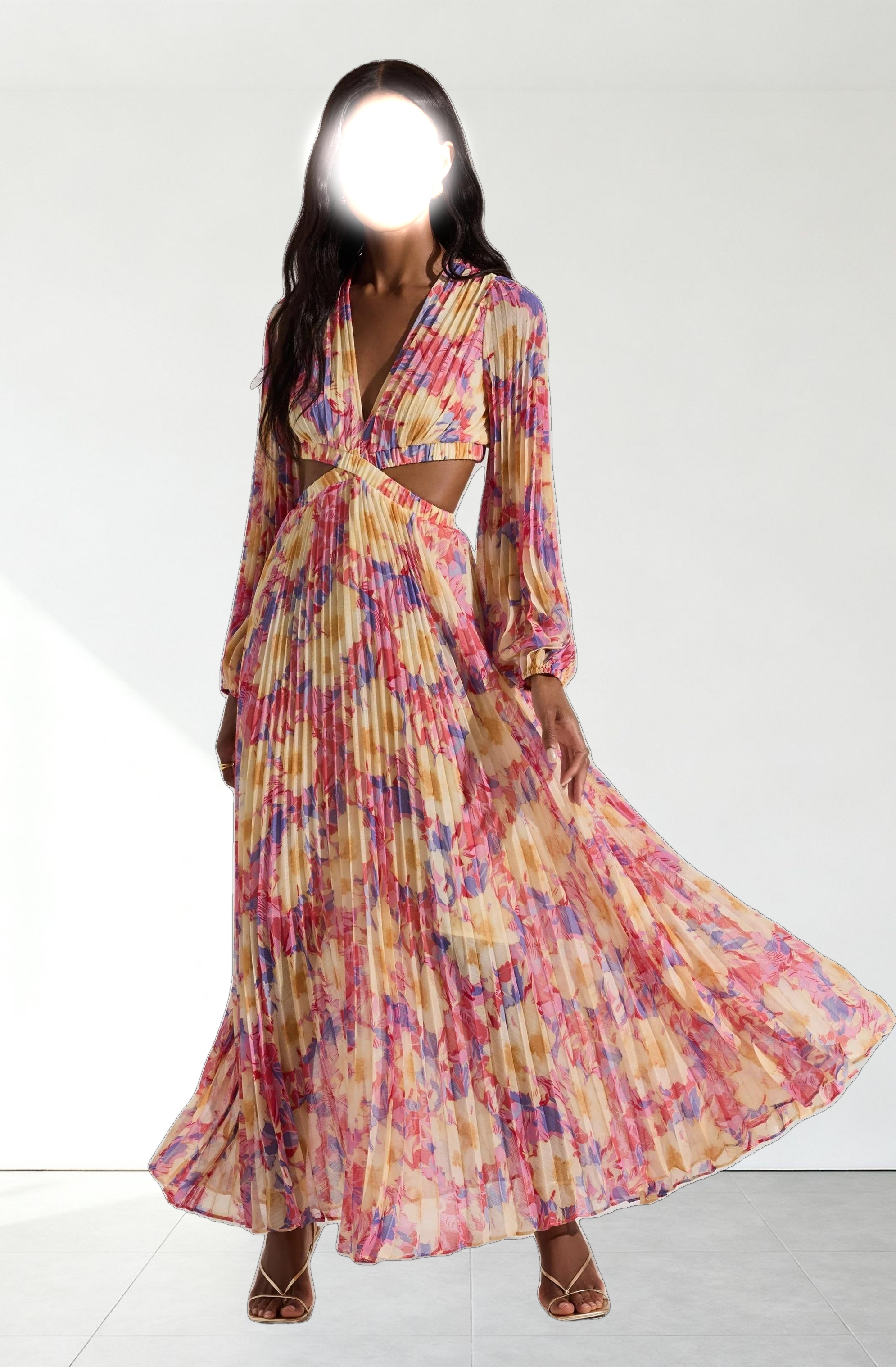 Revery Floral Long Sleeve Maxi Dress