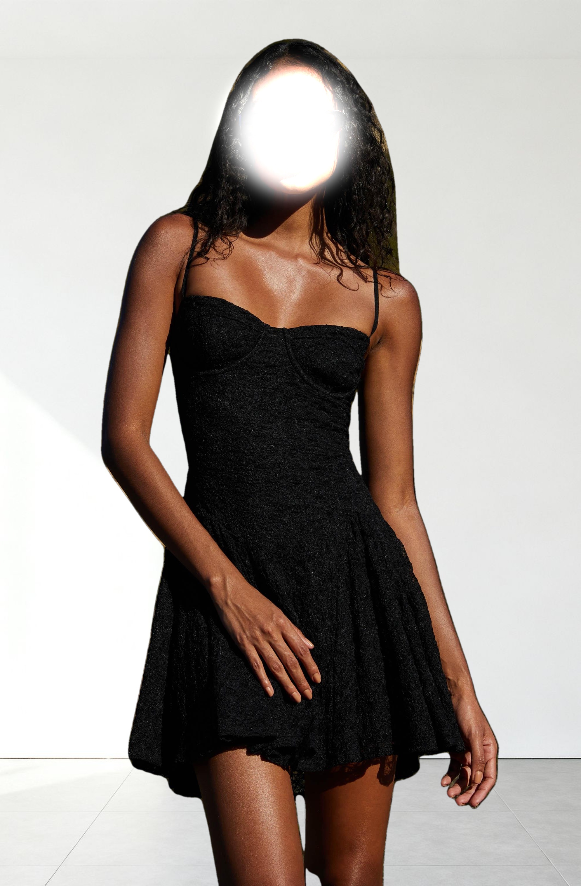 Lace Bustier Mini Dress