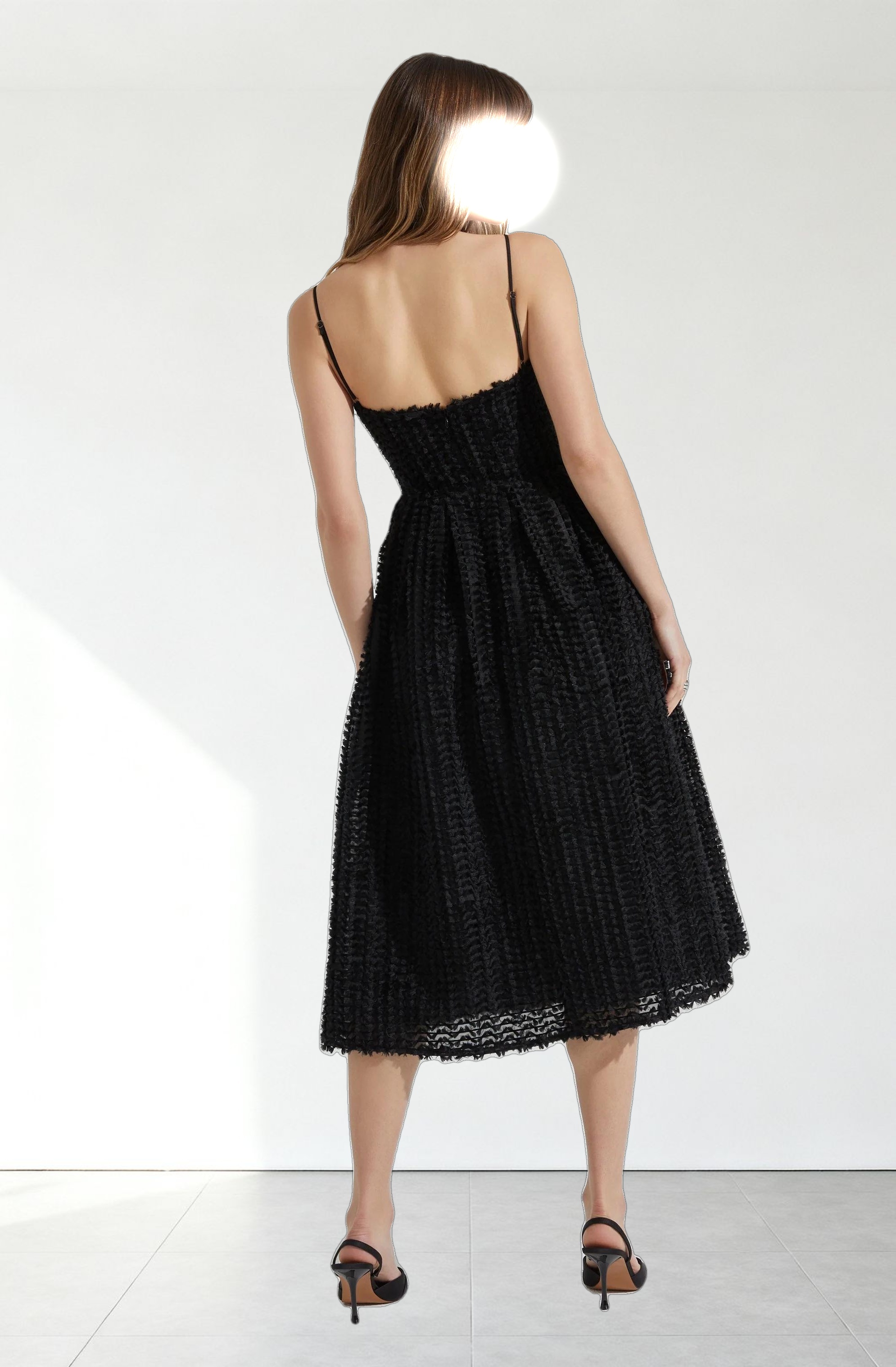 Avani Textured Midi Dress