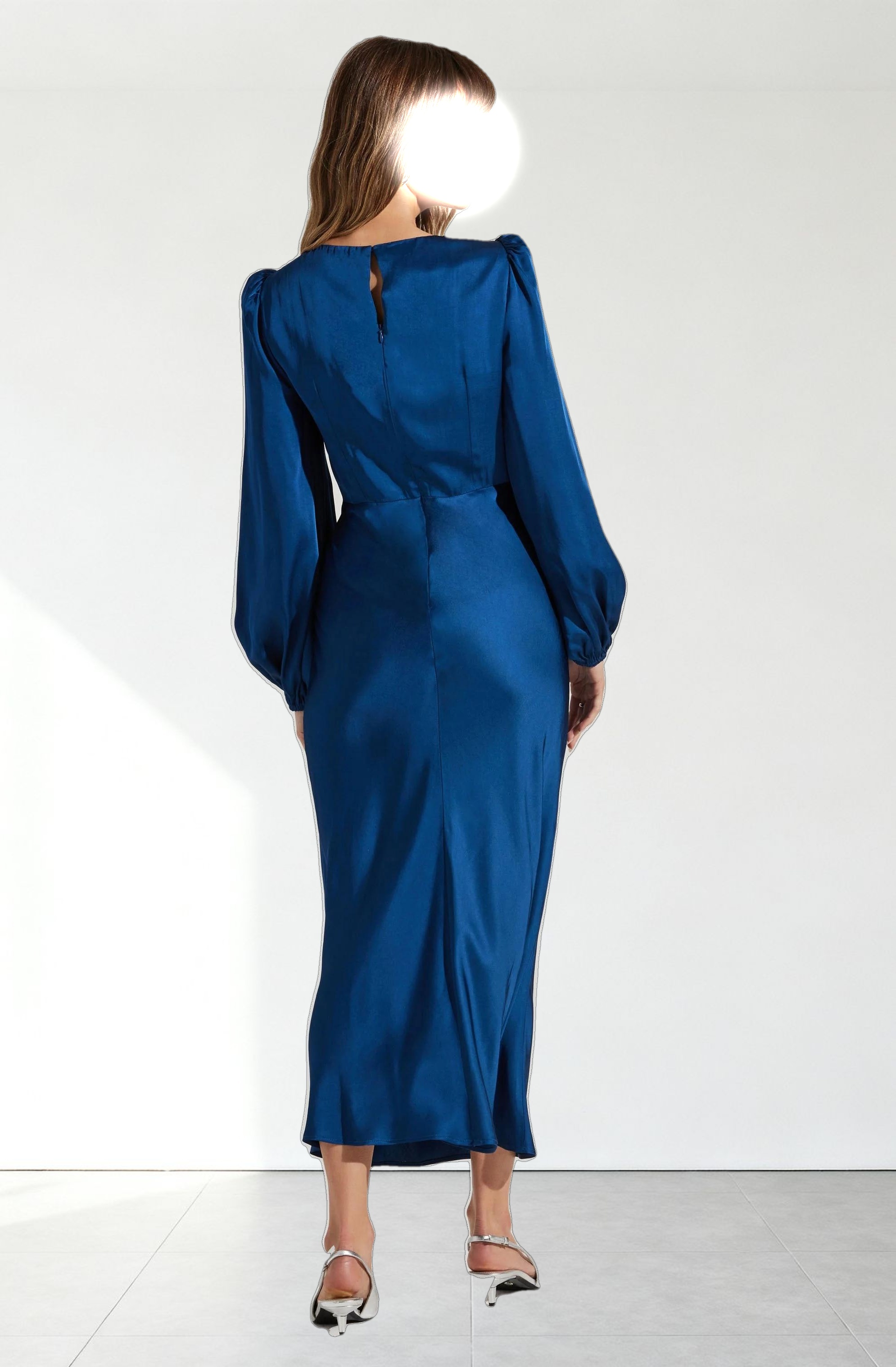 Suzy Satin Cutout Maxi Dress