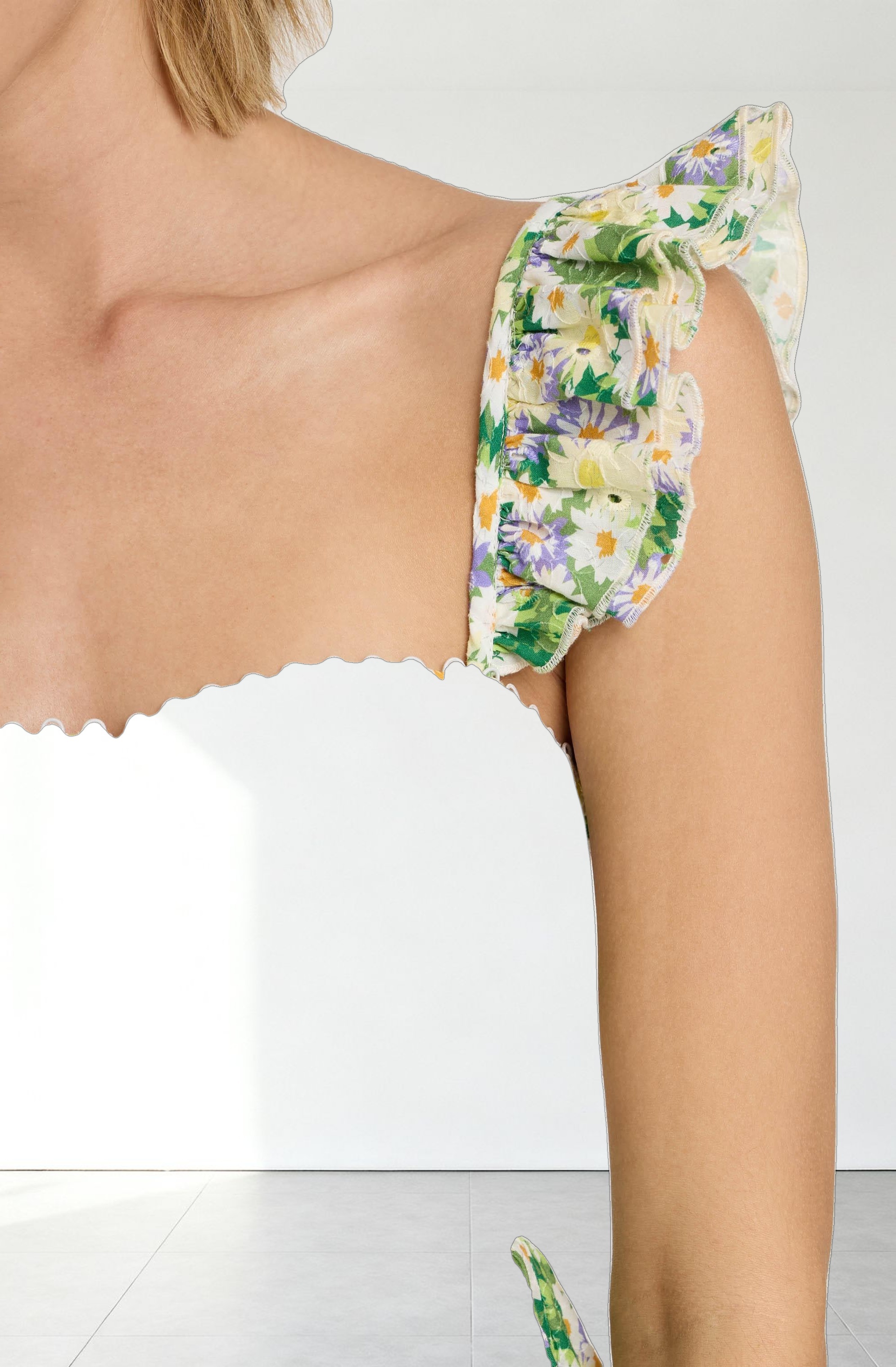 Baylin Floral Peplum Top