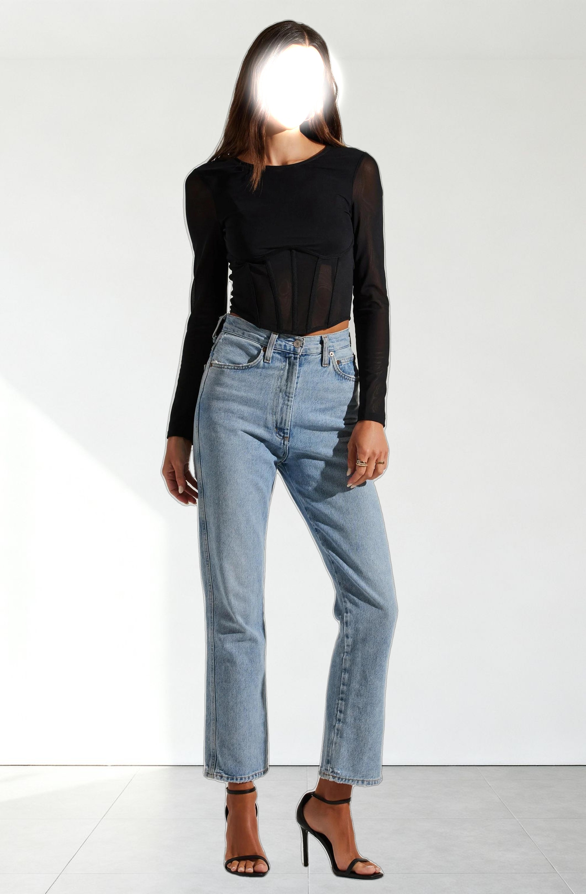 Kezia Corset Long Sleeve Top