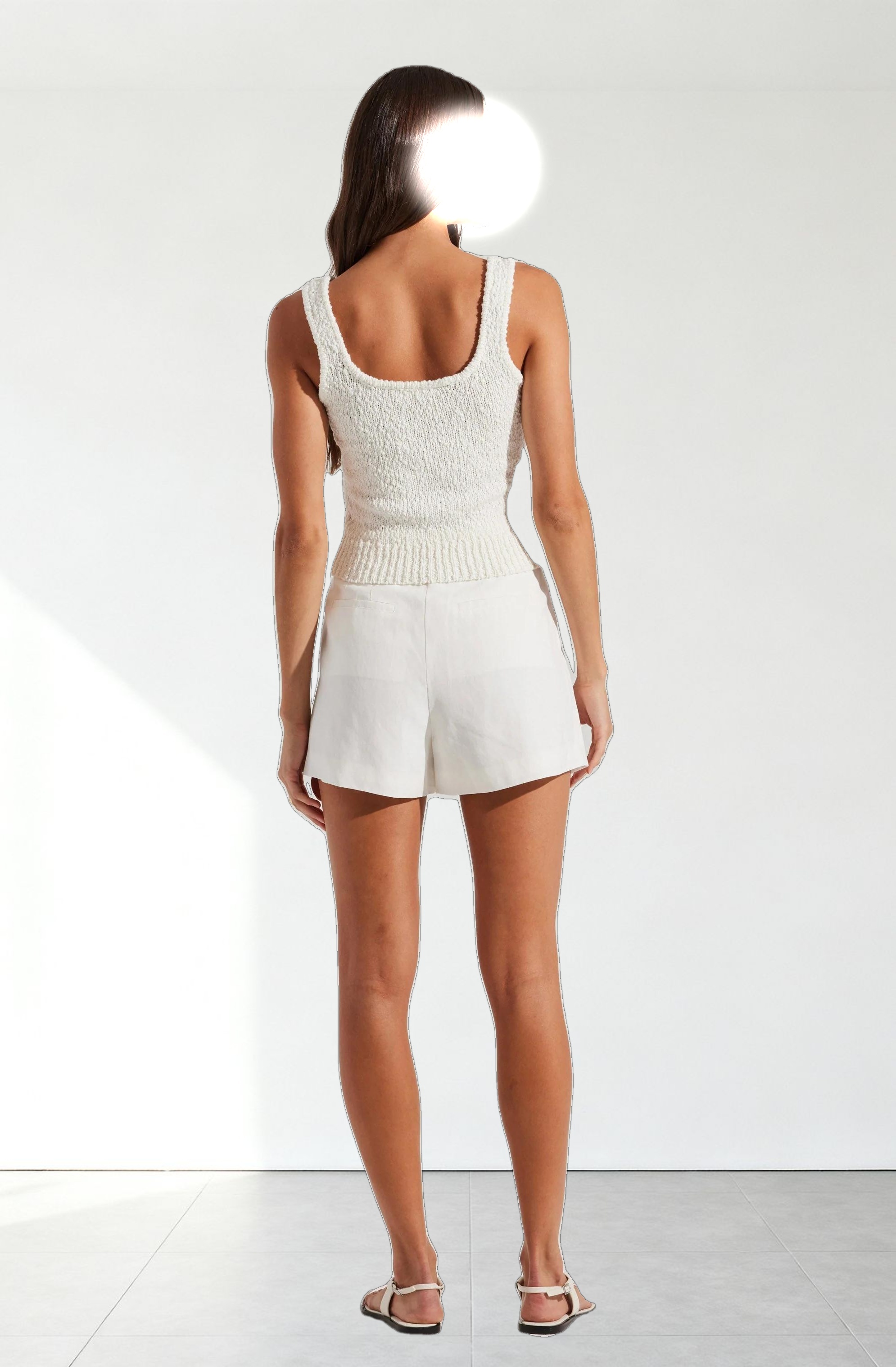 Artice Pleated Linen-Blend Shorts