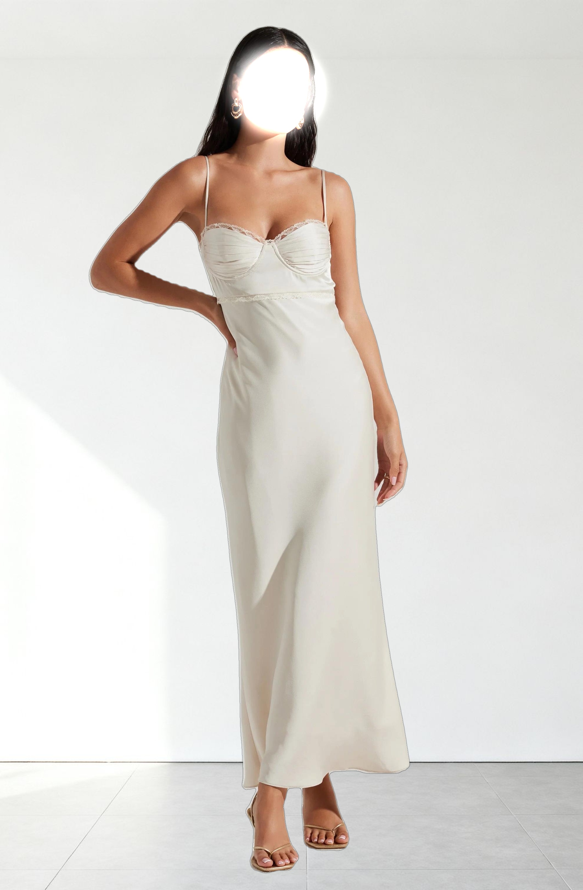 Florianne Satin Maxi Dress