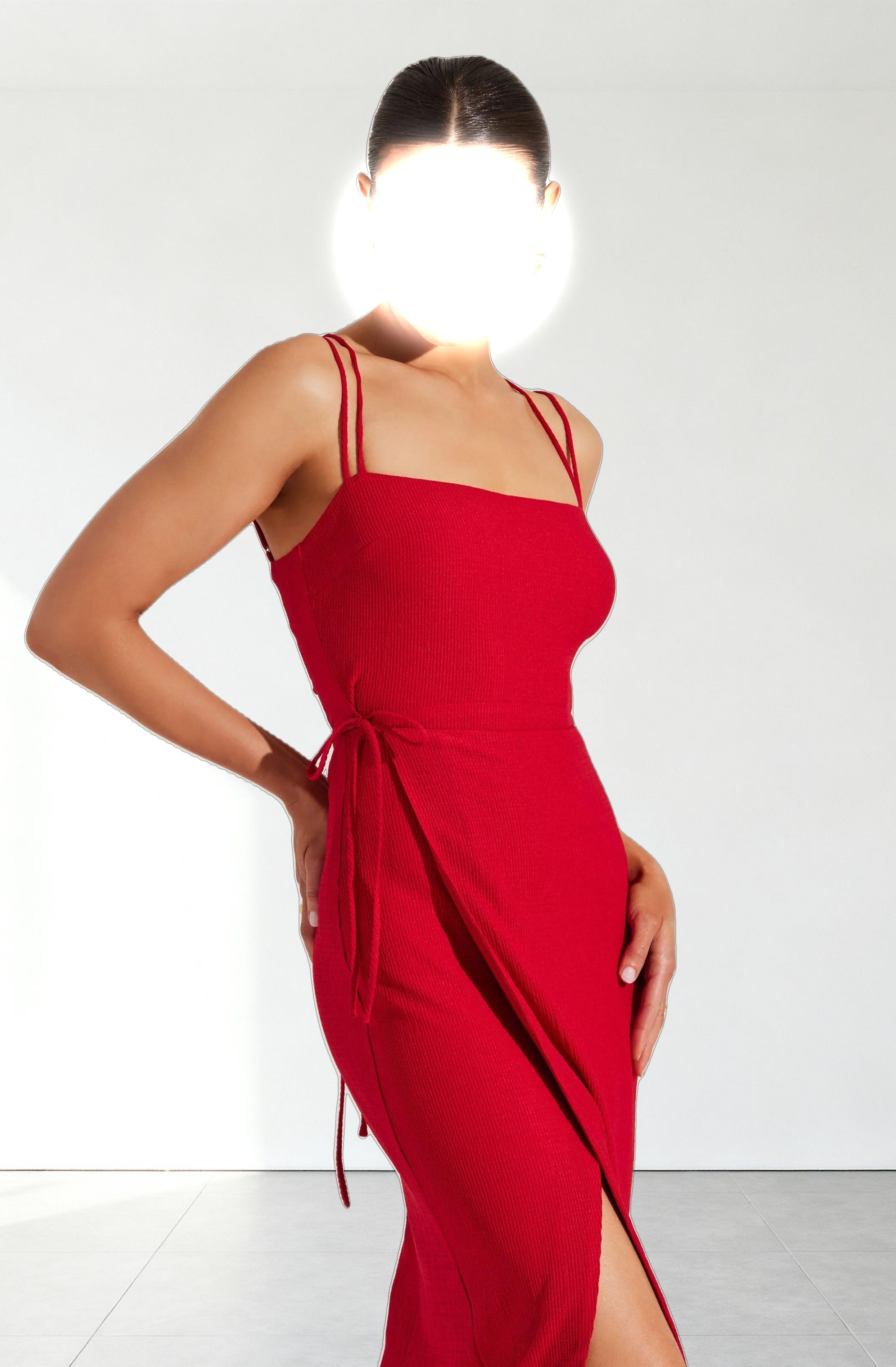 Brinda Wrap Midi Dress