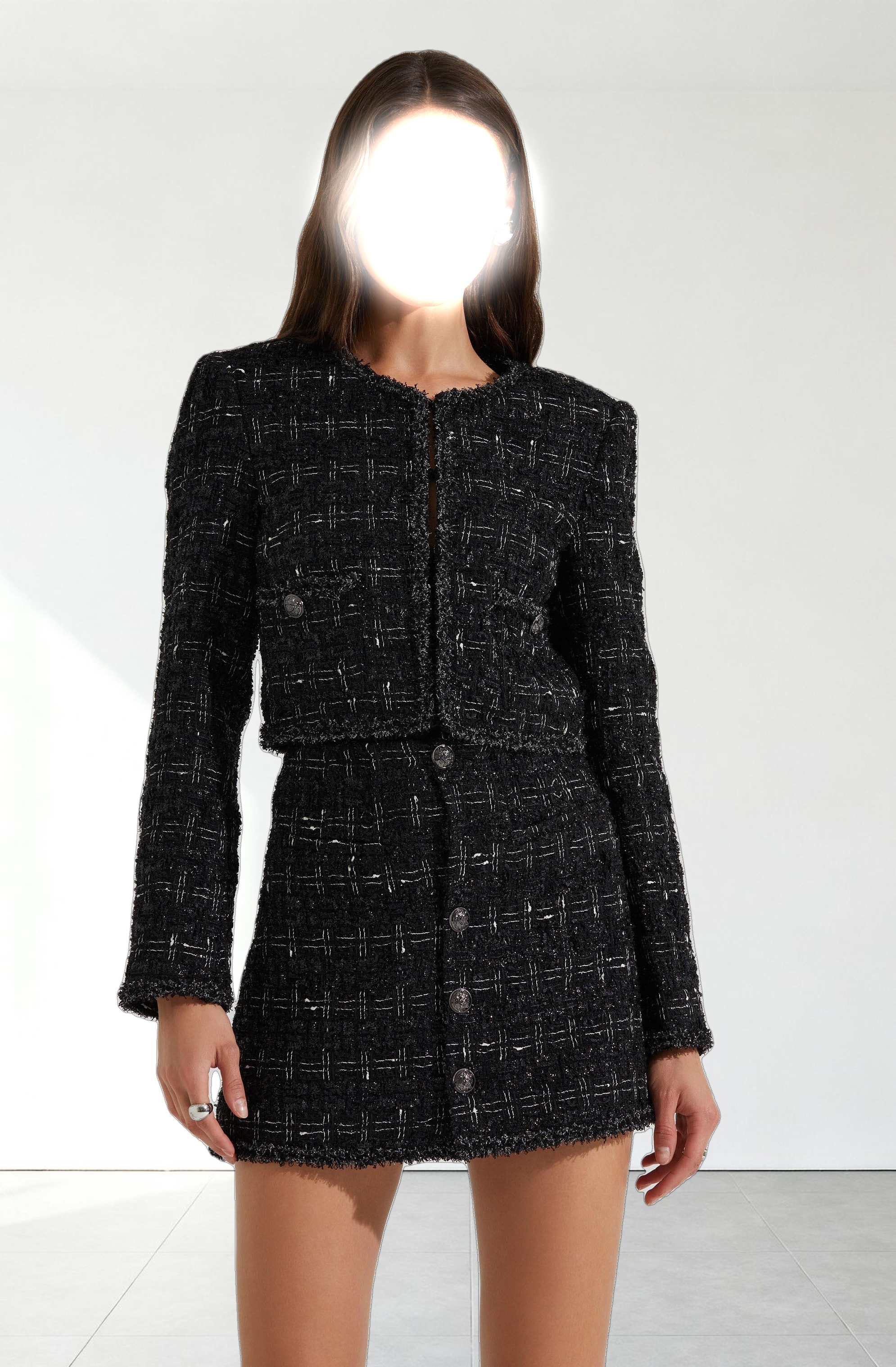 Milena Boxy Tweed Jacket