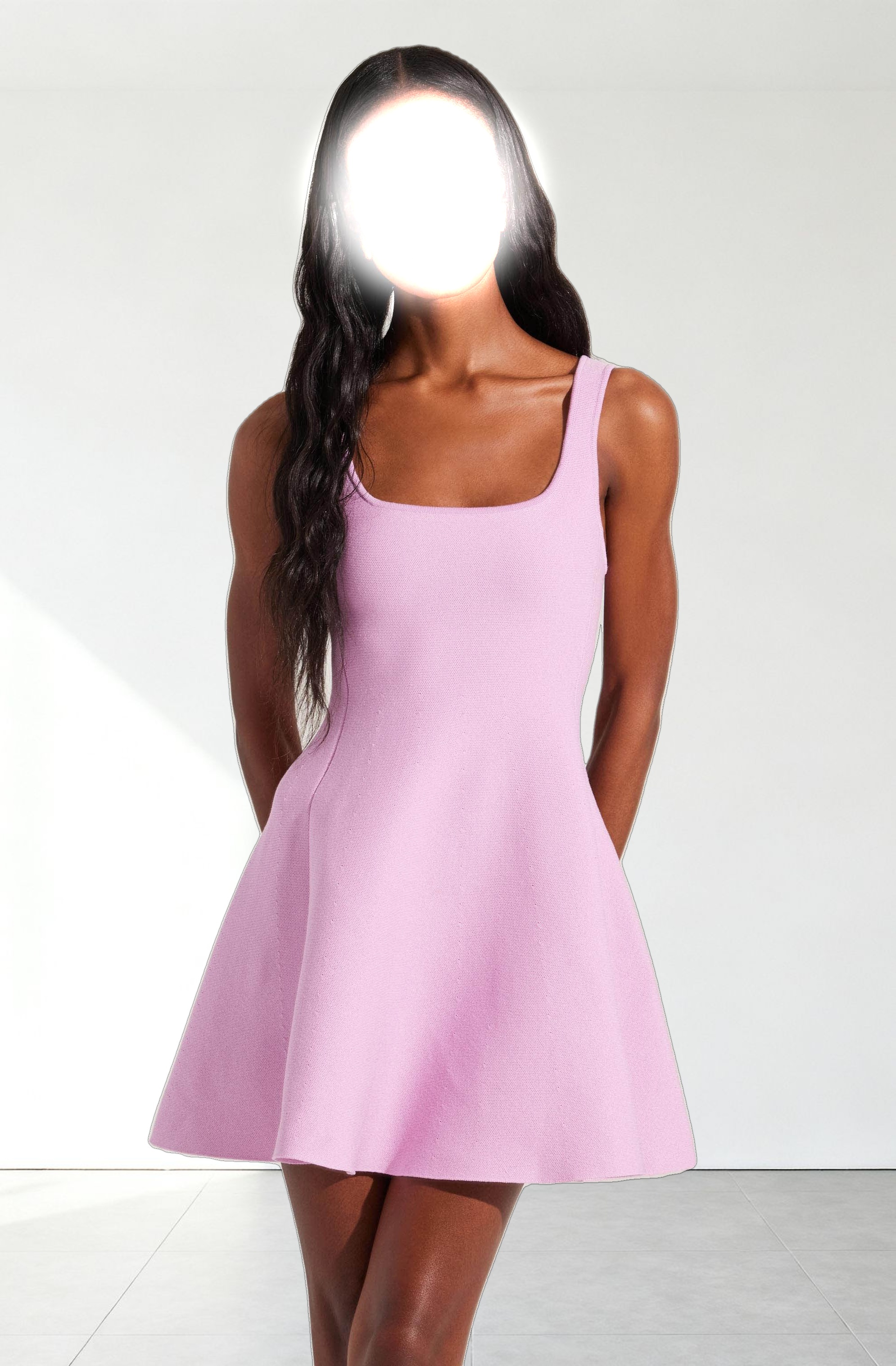 Lucile Mini Sweater Skater Dress