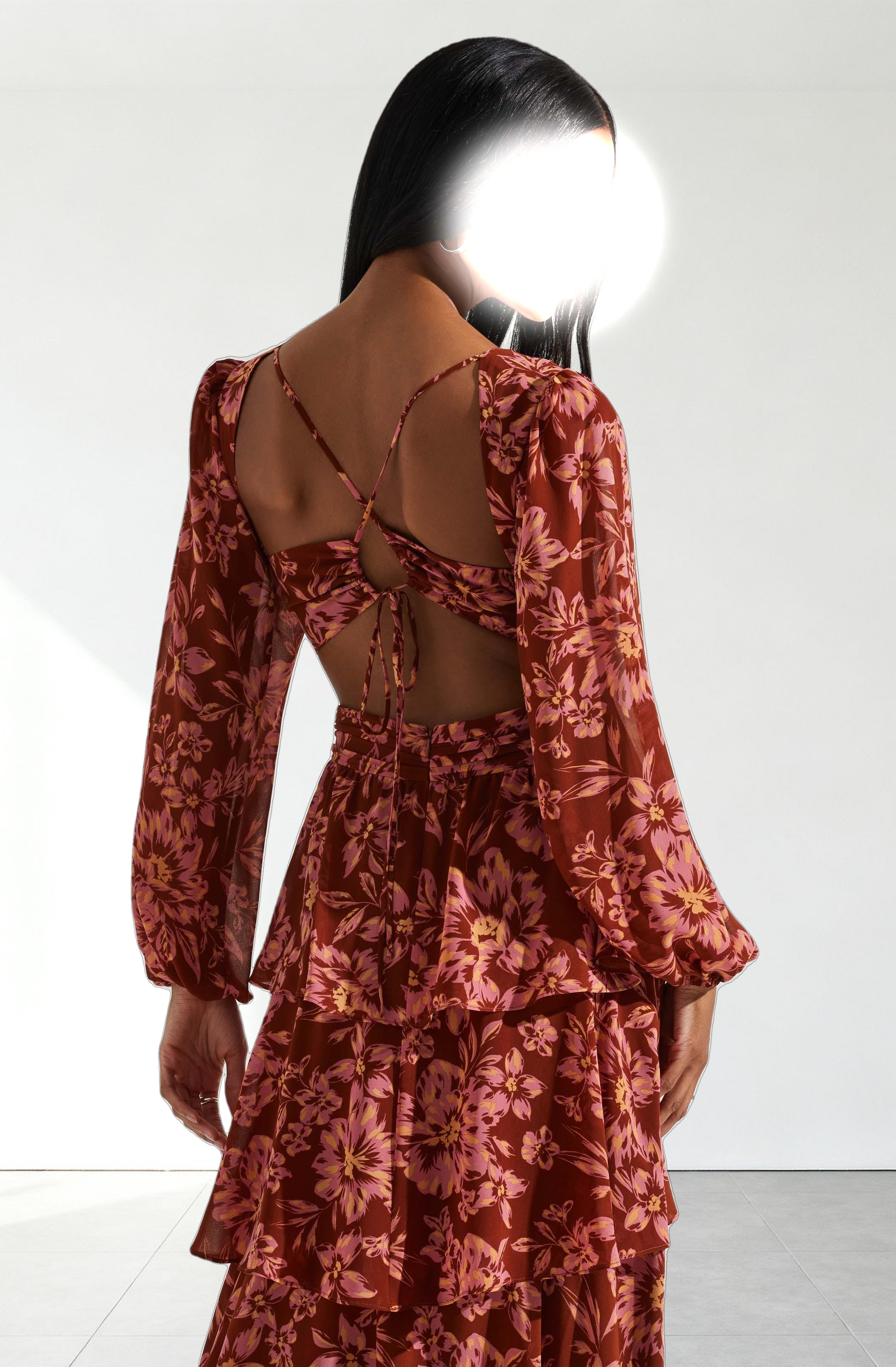 Anora Floral Tiered Maxi Dress