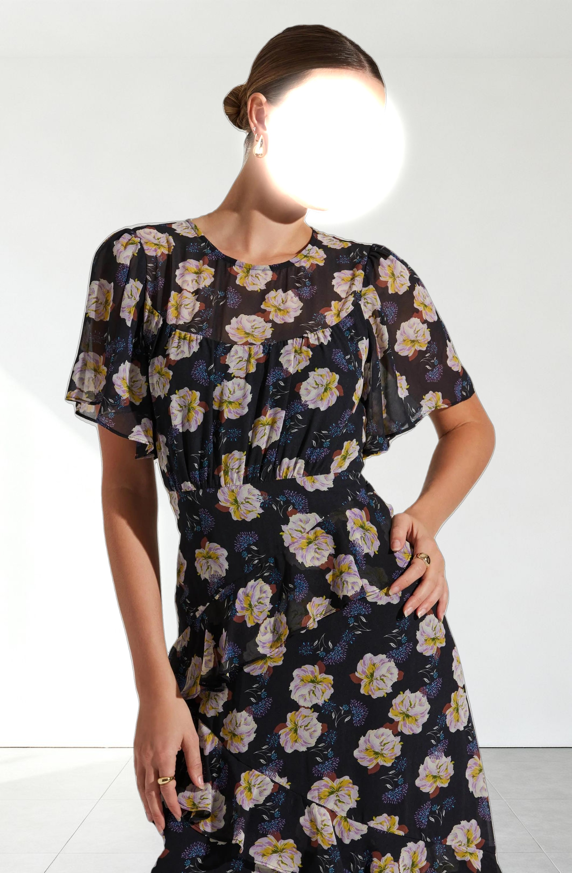 Floramae Floral Midi Dress