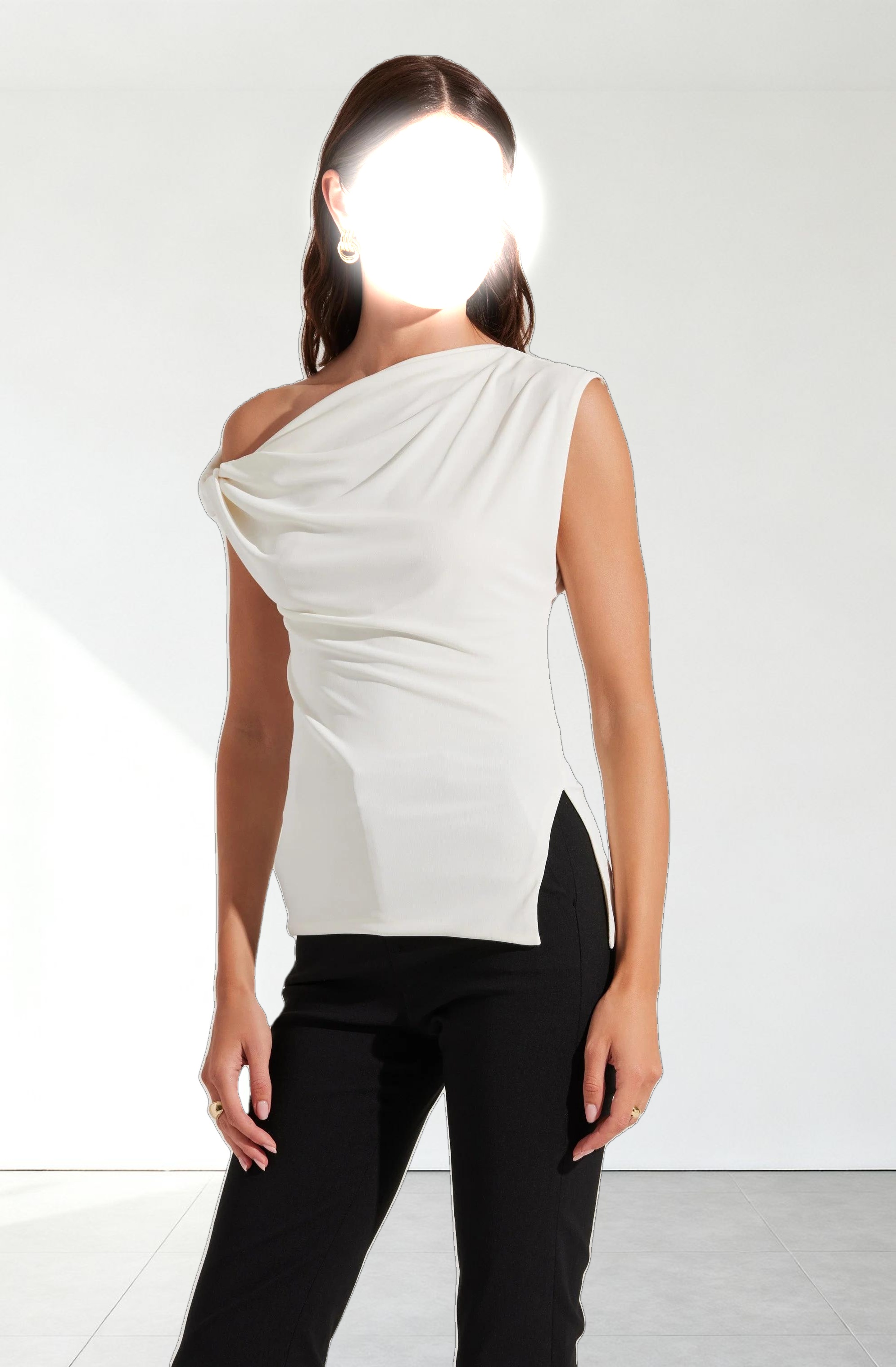 Aphra Twisted Off Shoulder Top