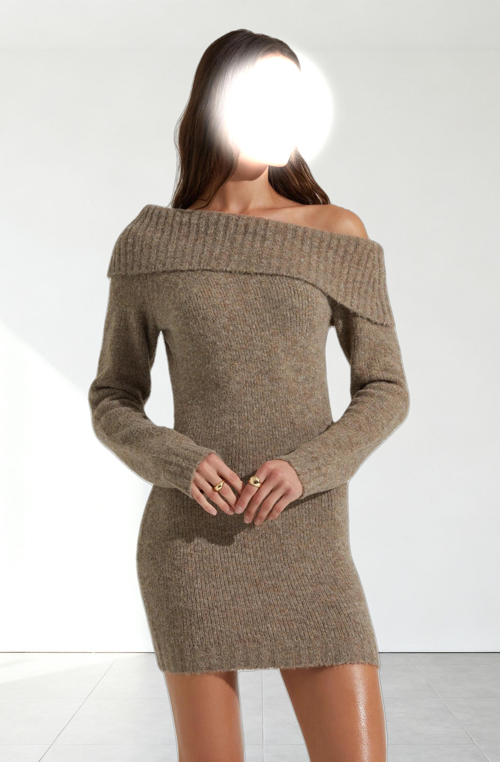 Leya Off Shoulder Sweater Dress