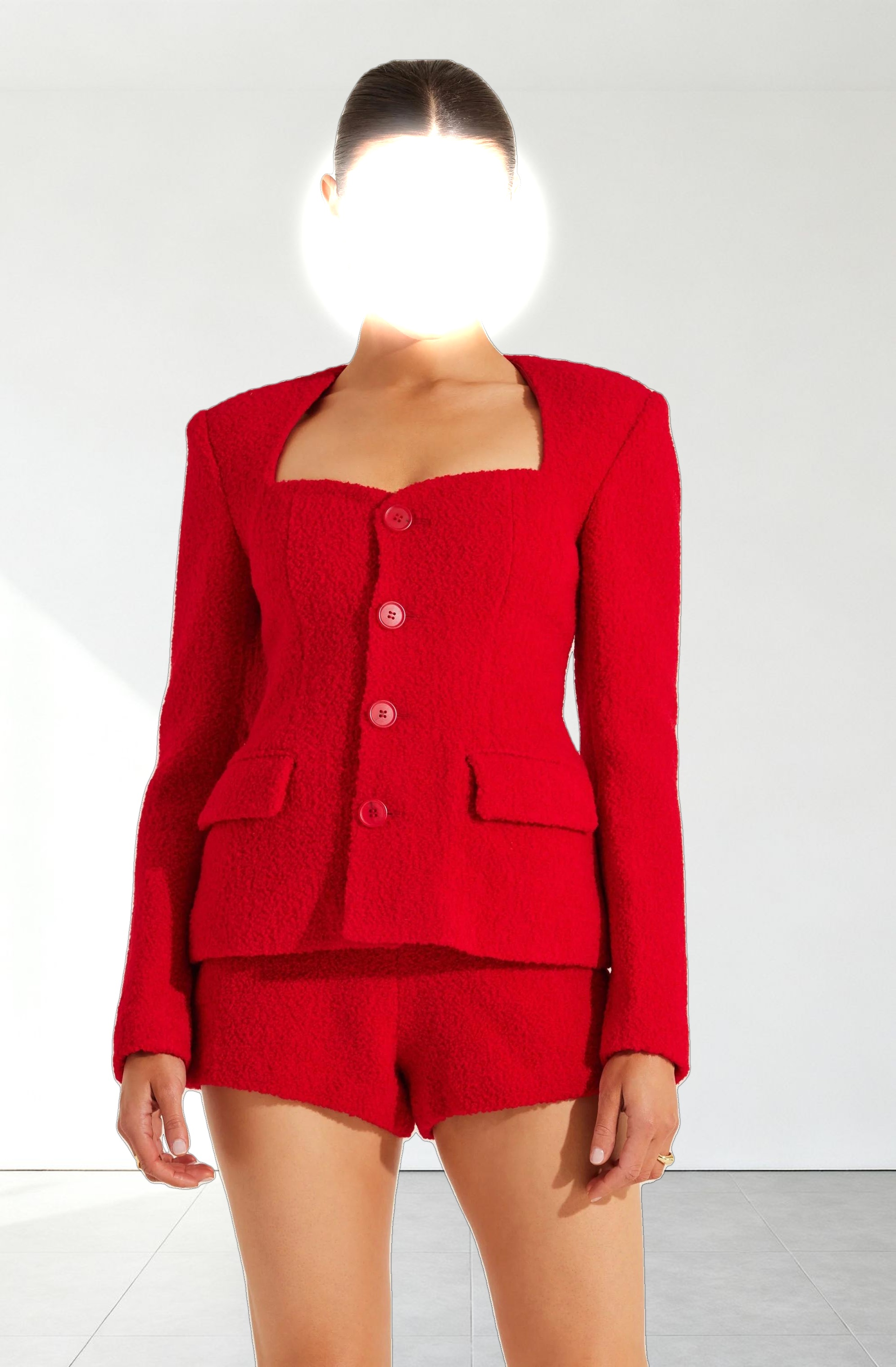 Rivka Fitted Sweetheart Blazer