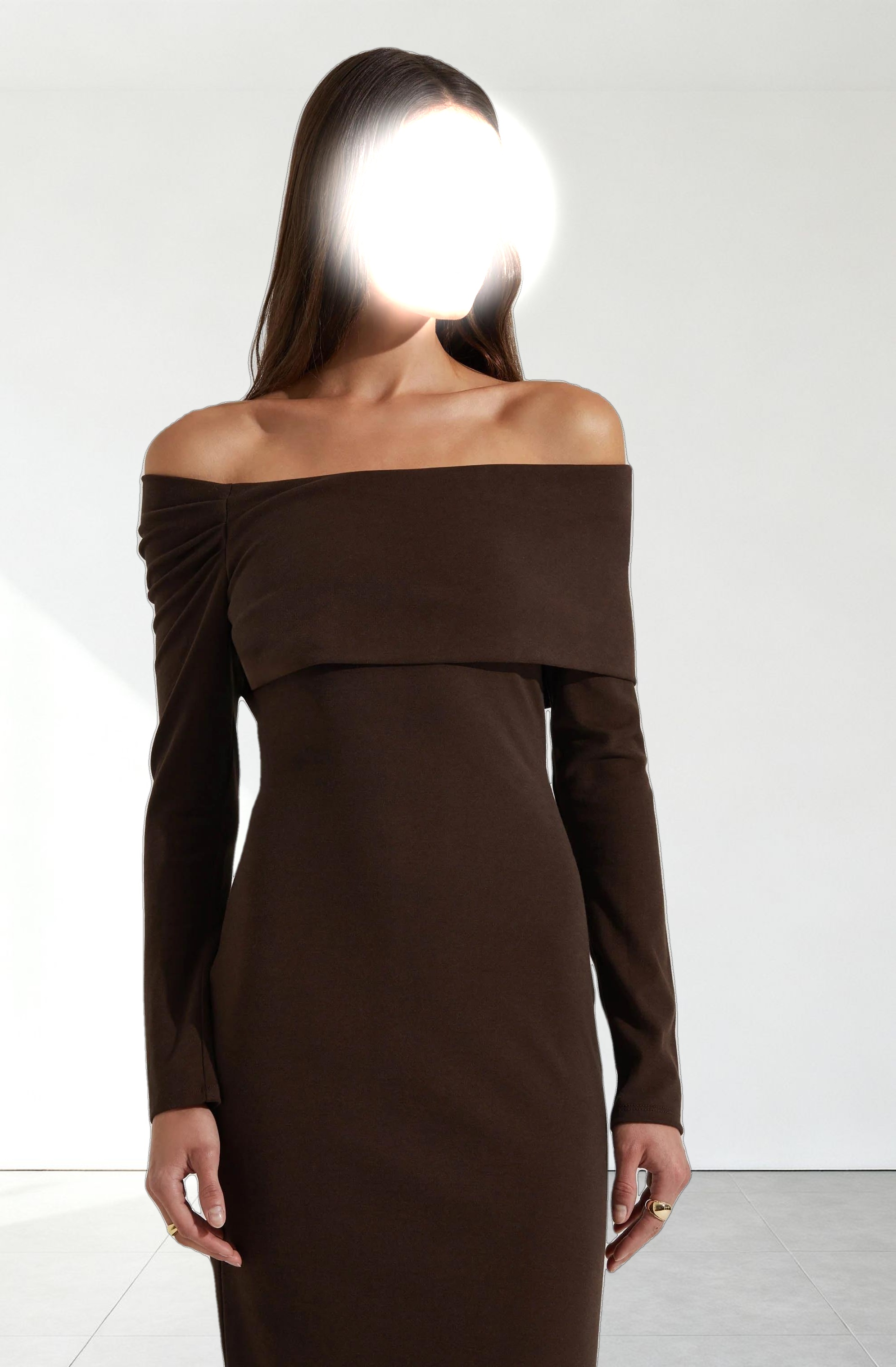 Jada Off Shoulder Midi Dress