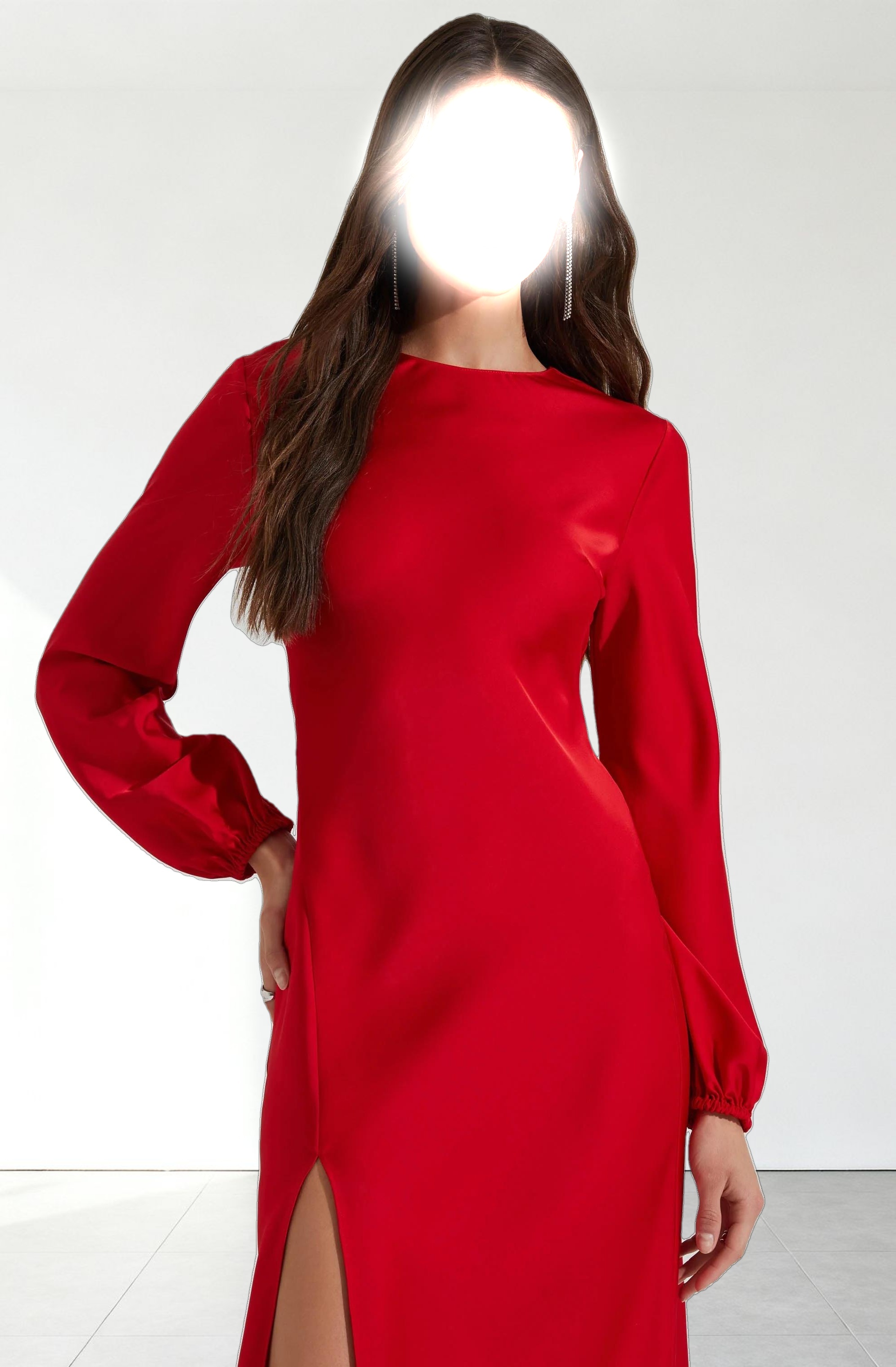 Elyse Satin Maxi Dress