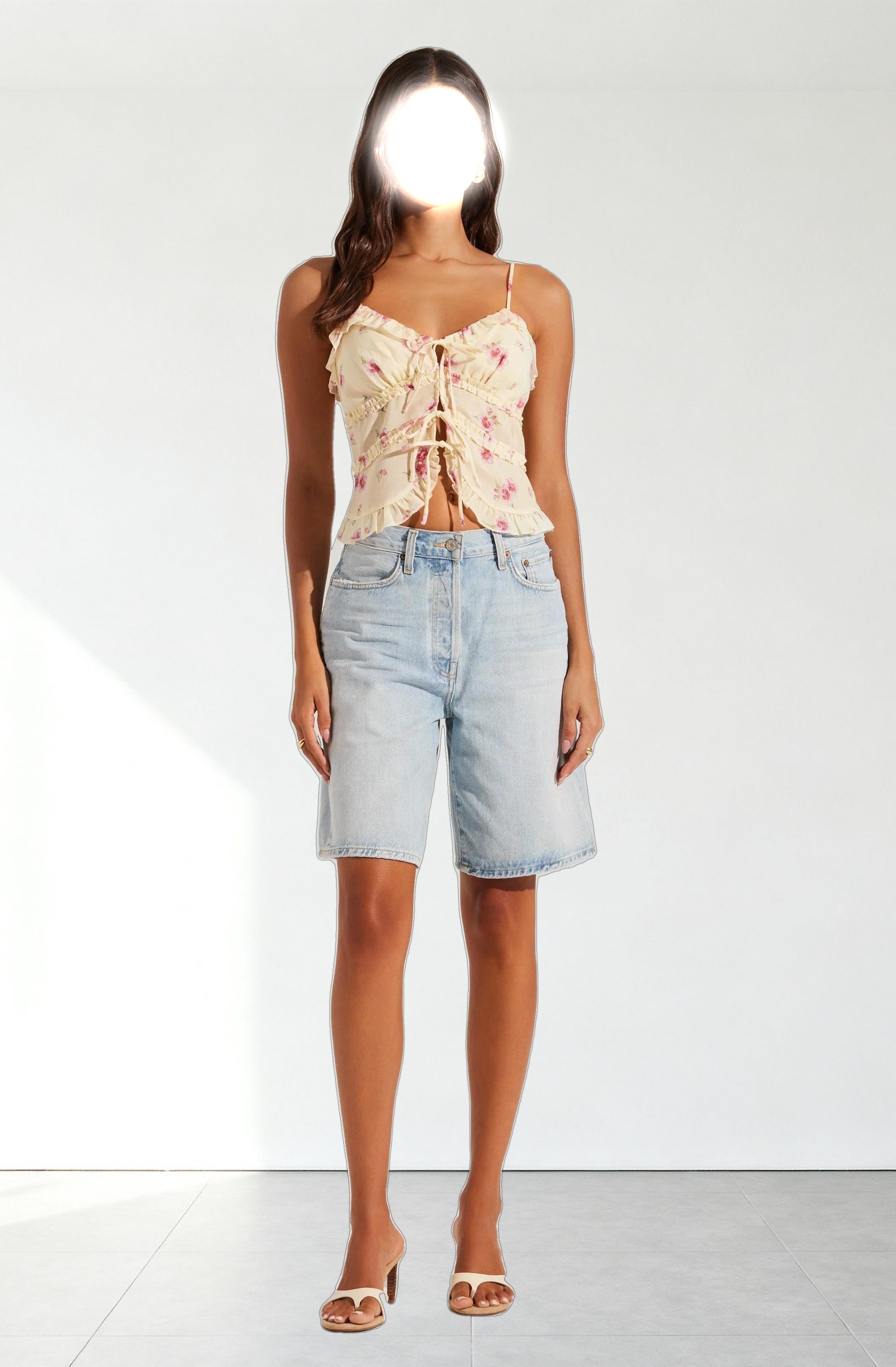 Islah Floral Tie-Front Top