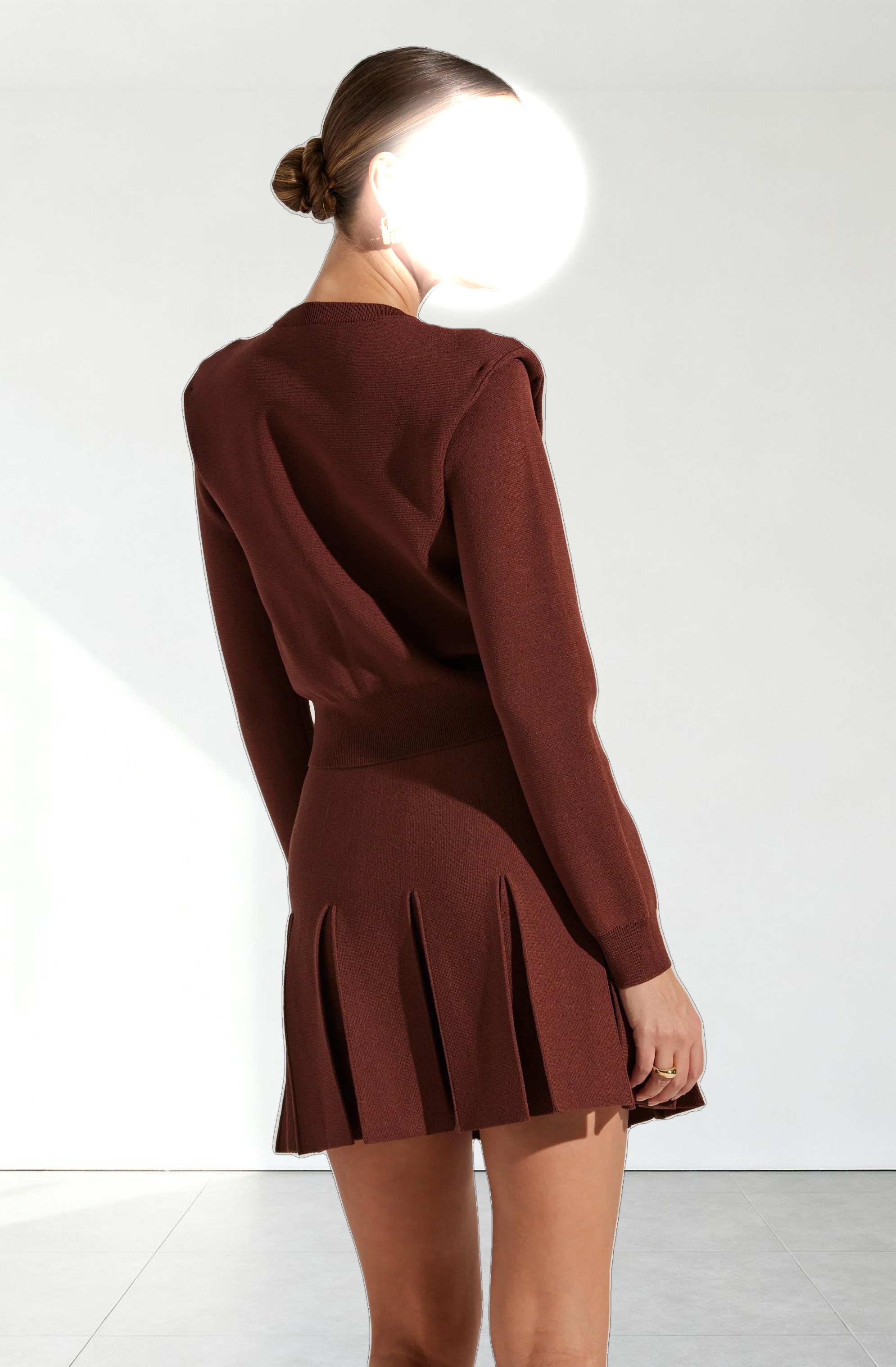 Denisa Pleated Mini Skirt