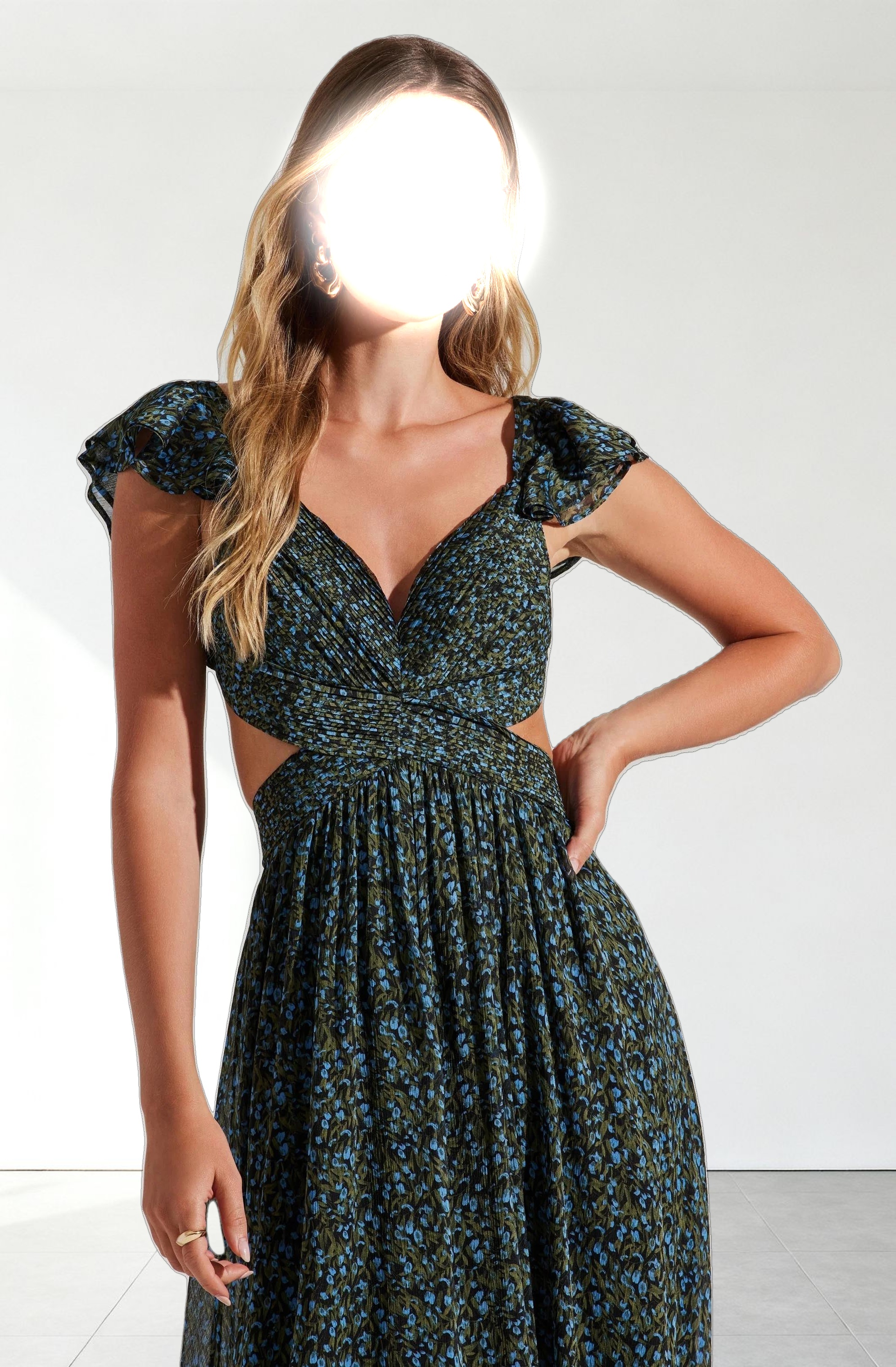 Primrose Floral Strappy Back Maxi Dress