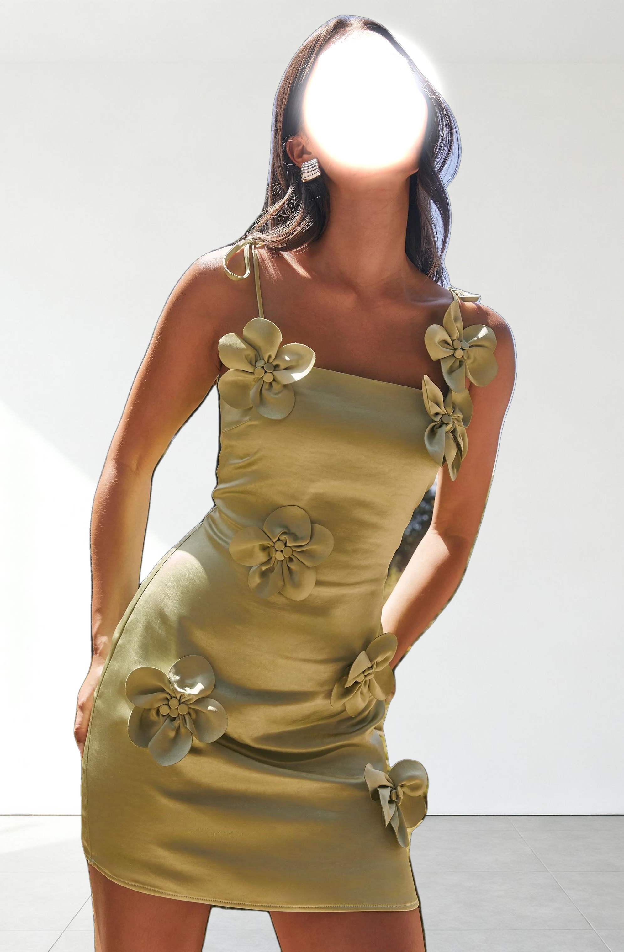 Cerelia 3D Floral Mini Dress