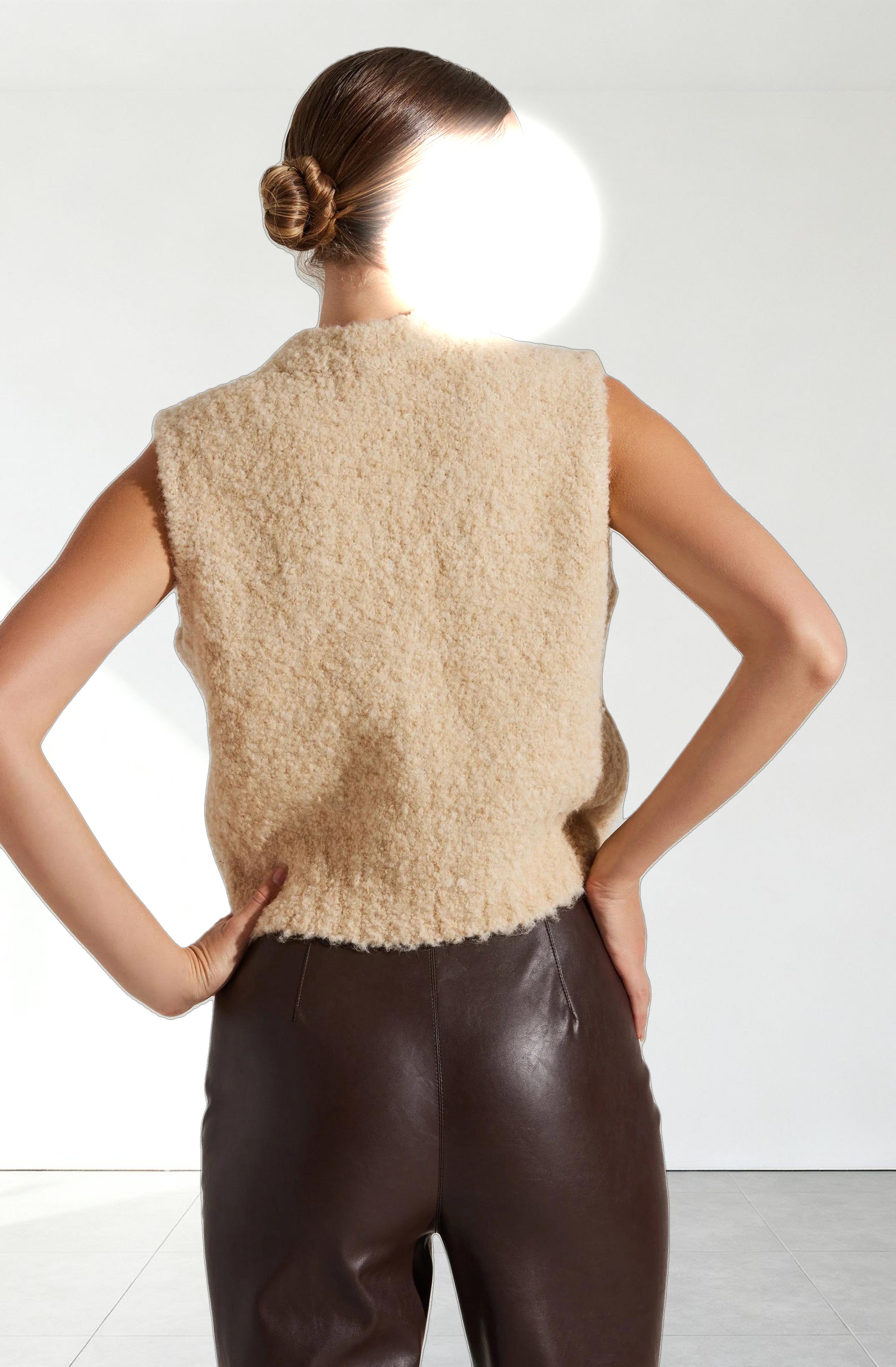 Edlyn Boucle Mock Neck Sweater
