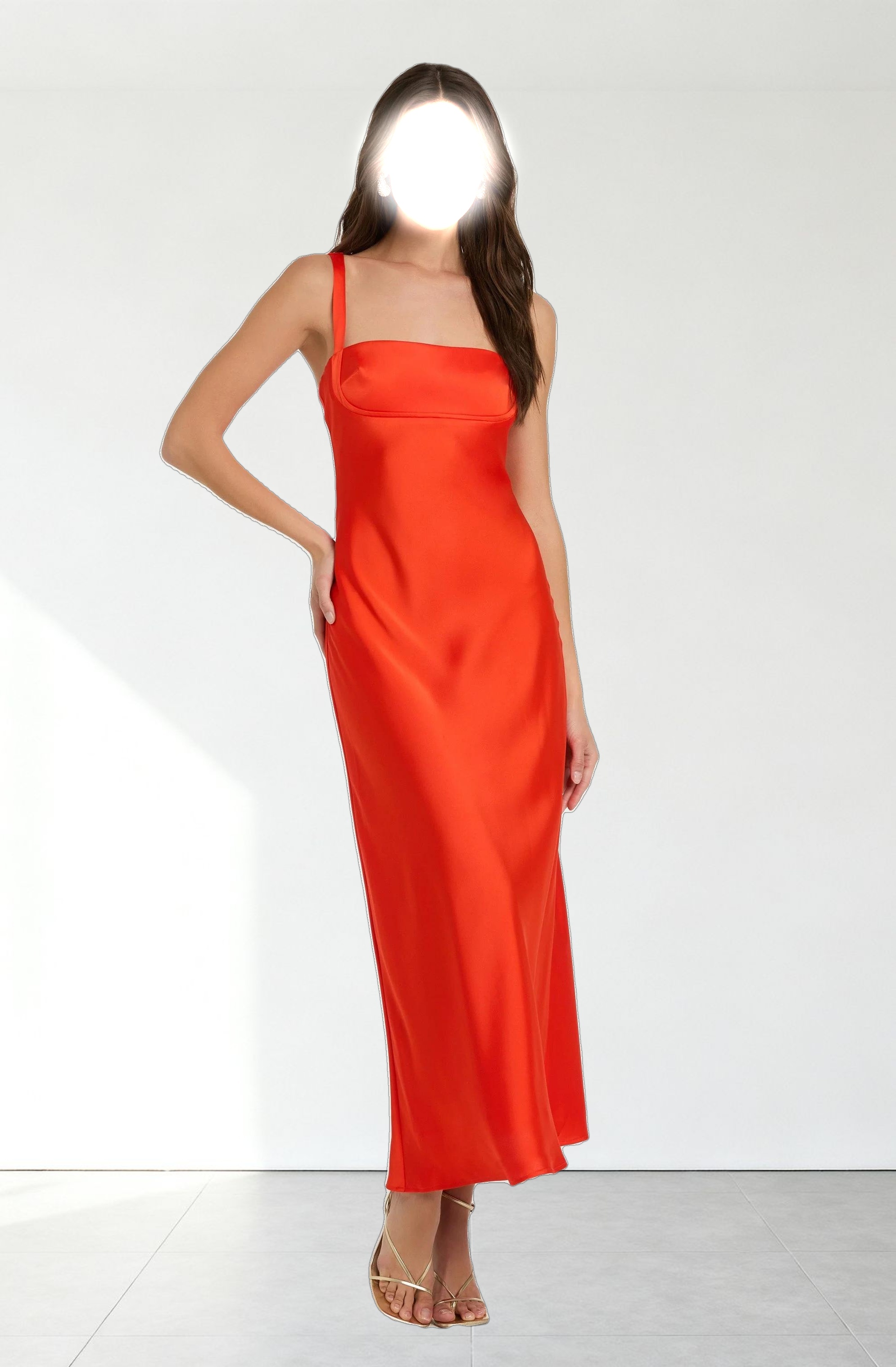 Stacie Satin Maxi Dress
