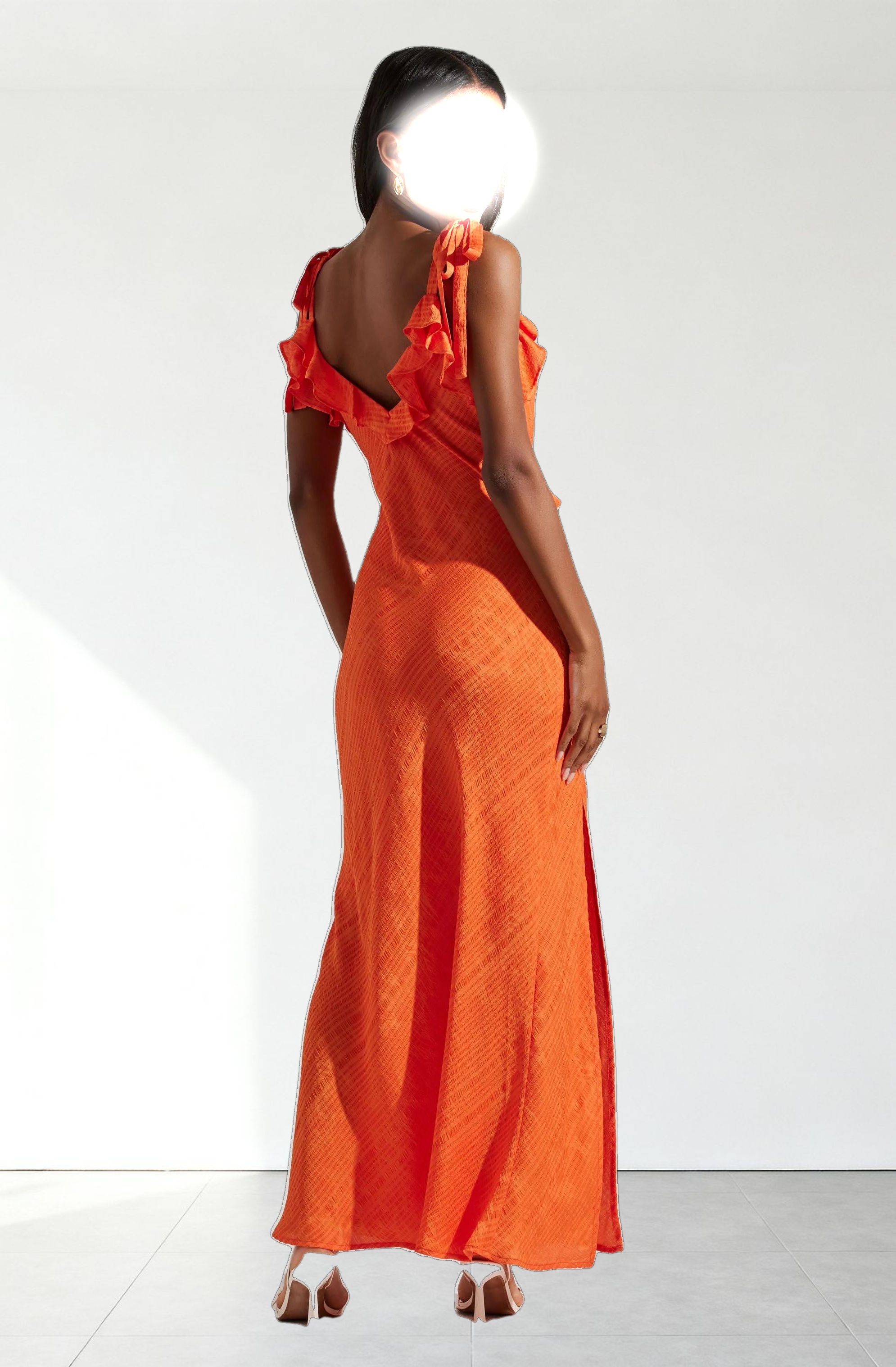 Sorbae Ruffle Maxi Dress