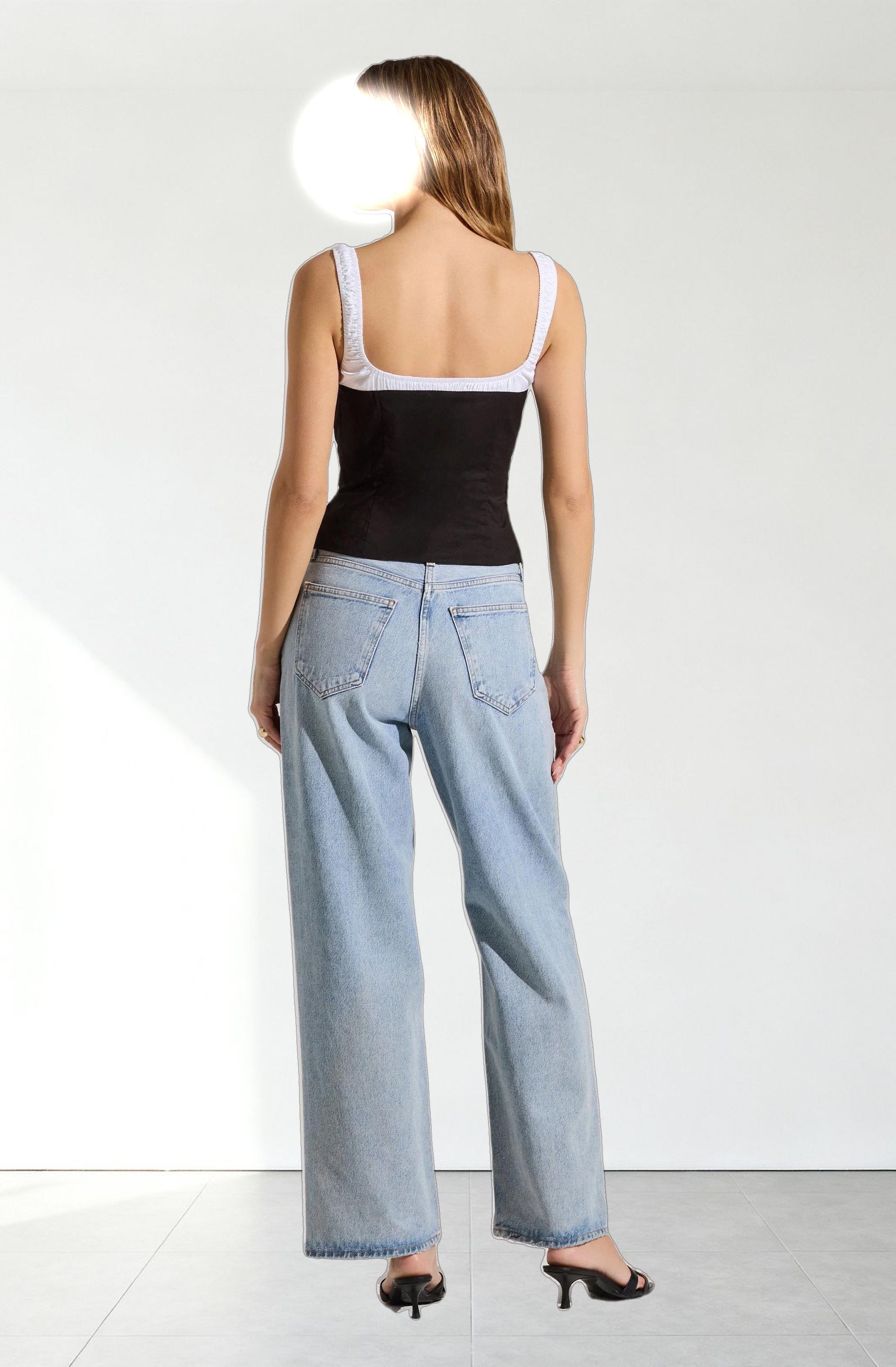 Contrast Milkmaid Top