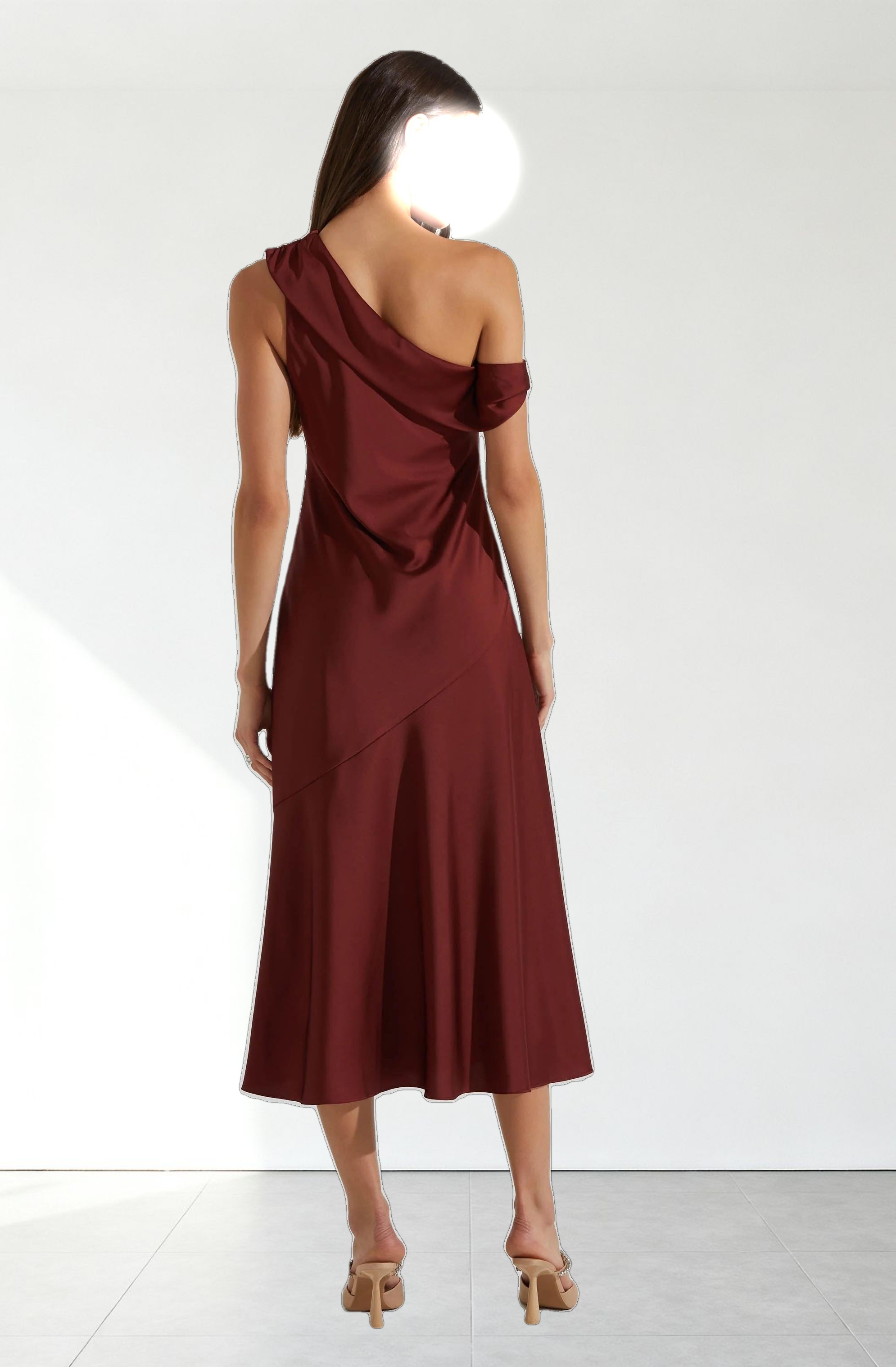 Orissa Satin Off Shoulder Dress