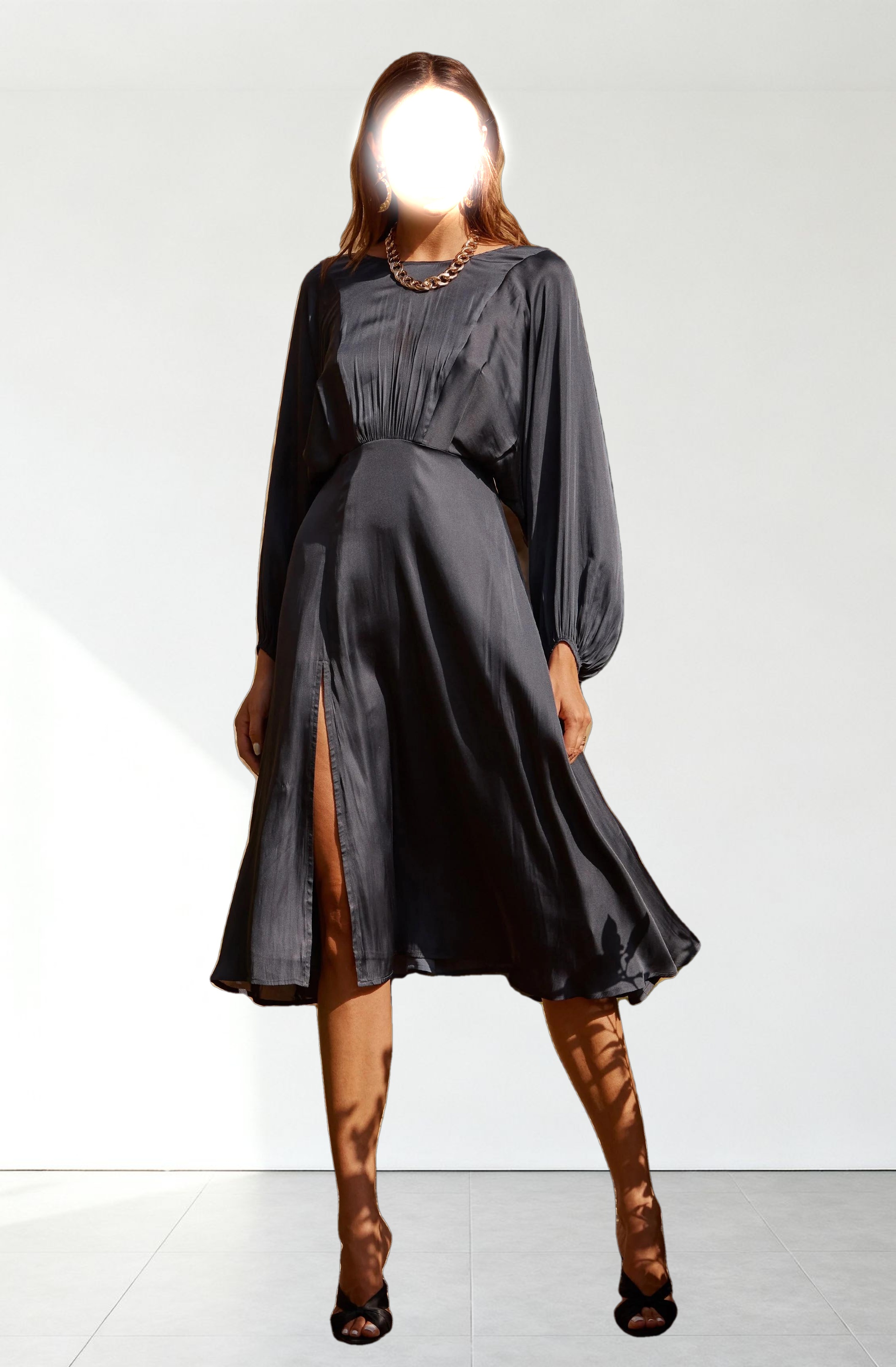 Marin Dolman Sleeve Midi Dress
