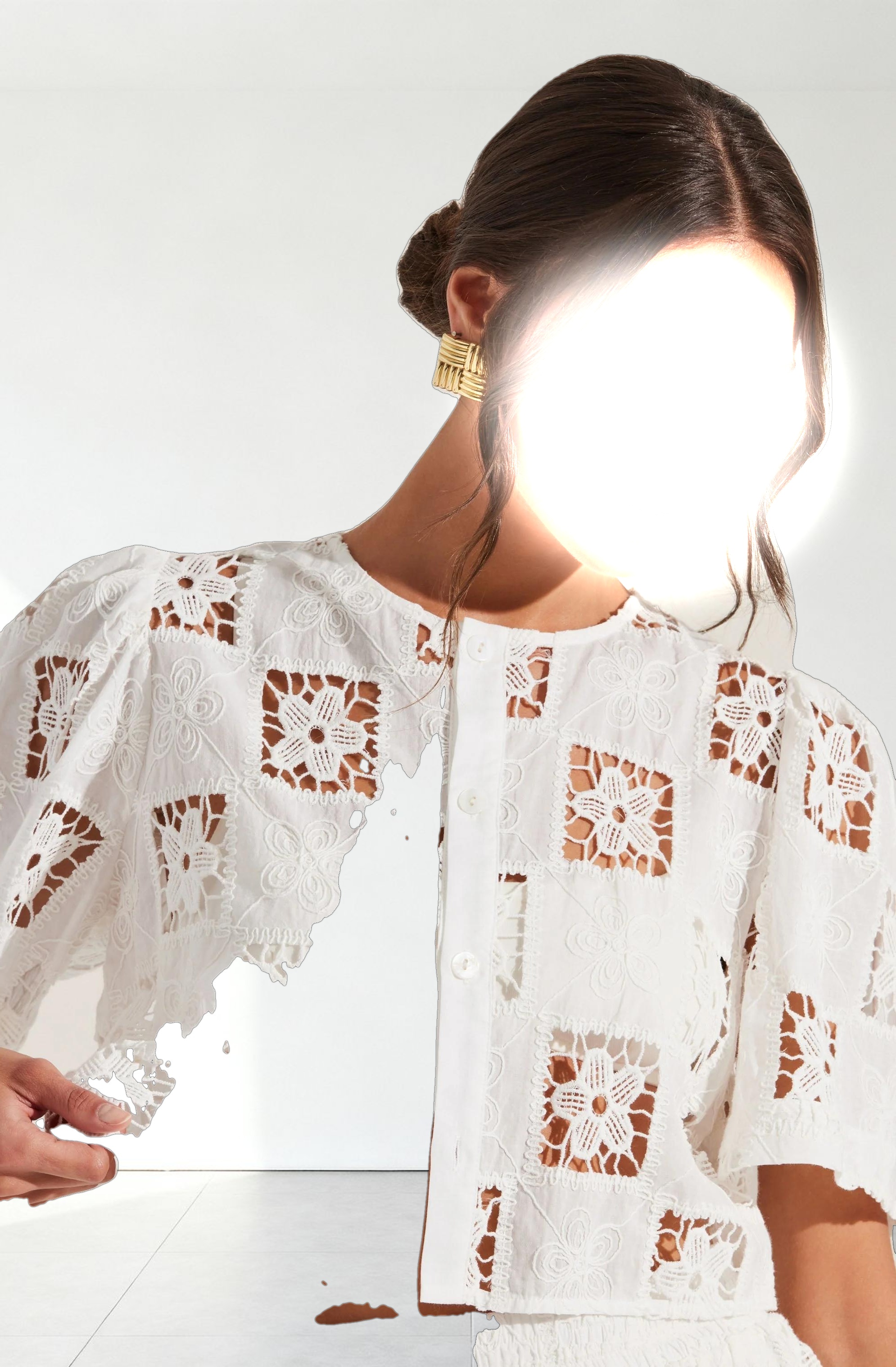 Andolina Crochet Lace Crop Top