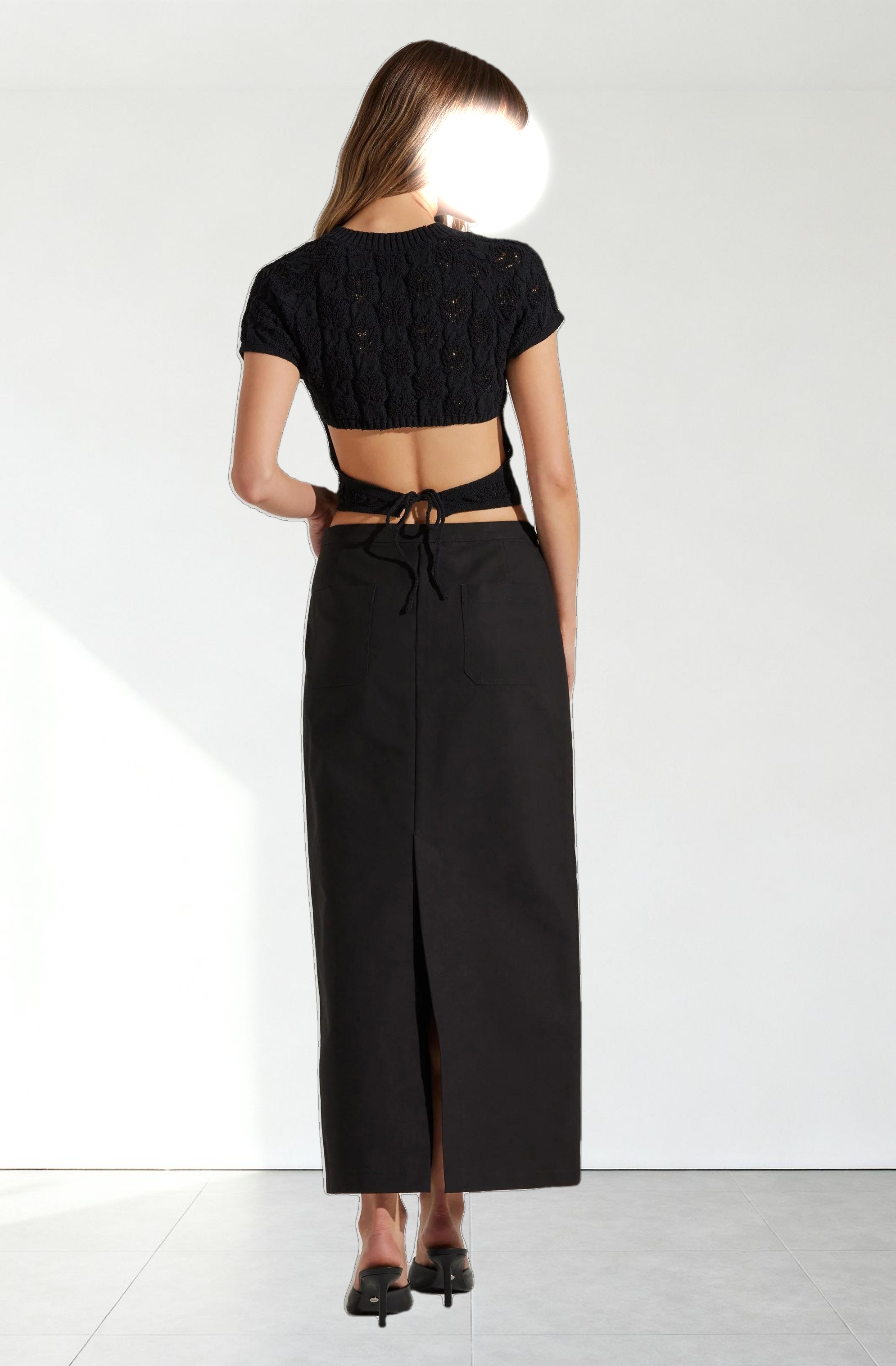 Alda Cropped Sweater Top