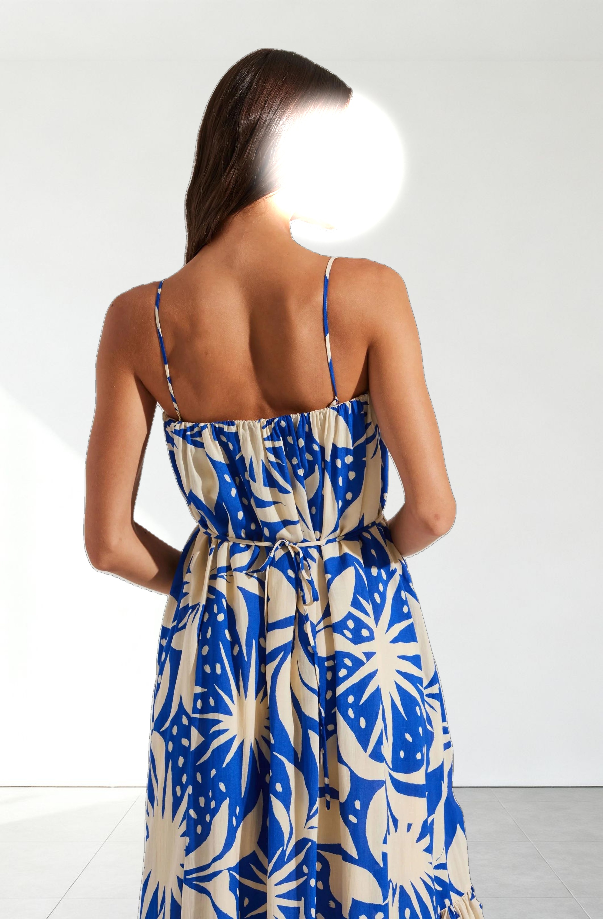 Sarina Linen-Blend Maxi Dress