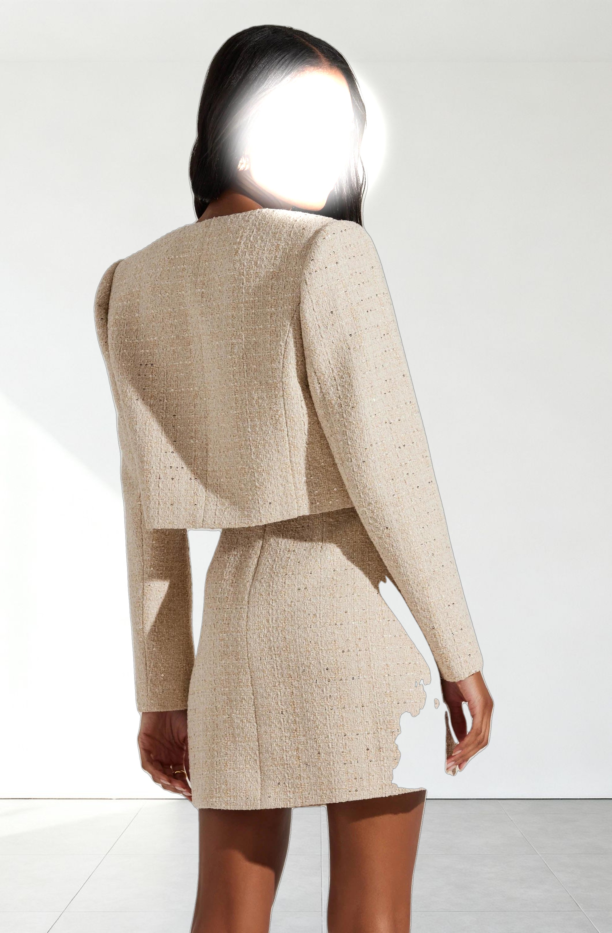 Milena Cropped Tweed Jacket
