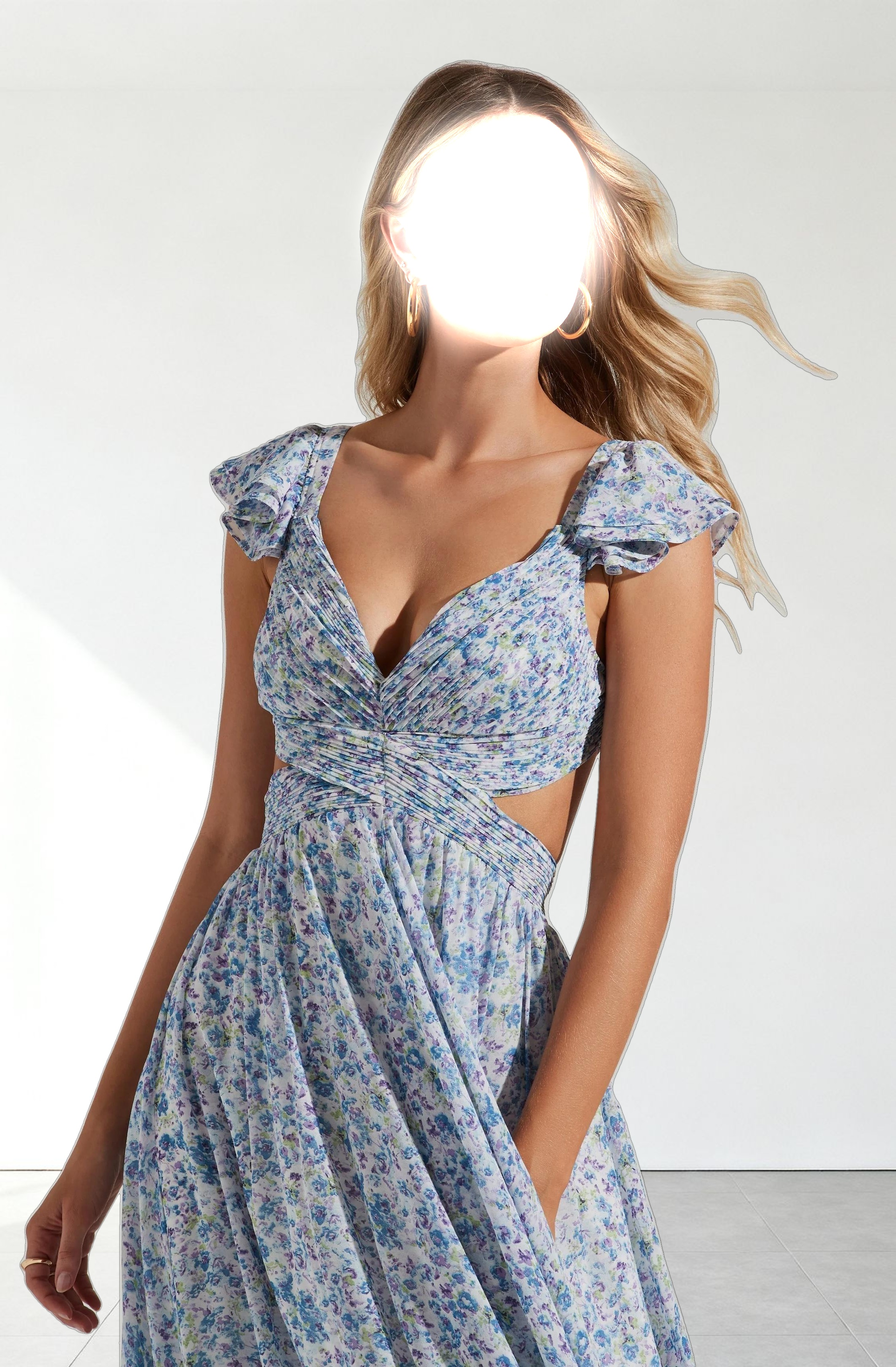 Primrose Floral Strappy Back Maxi Dress