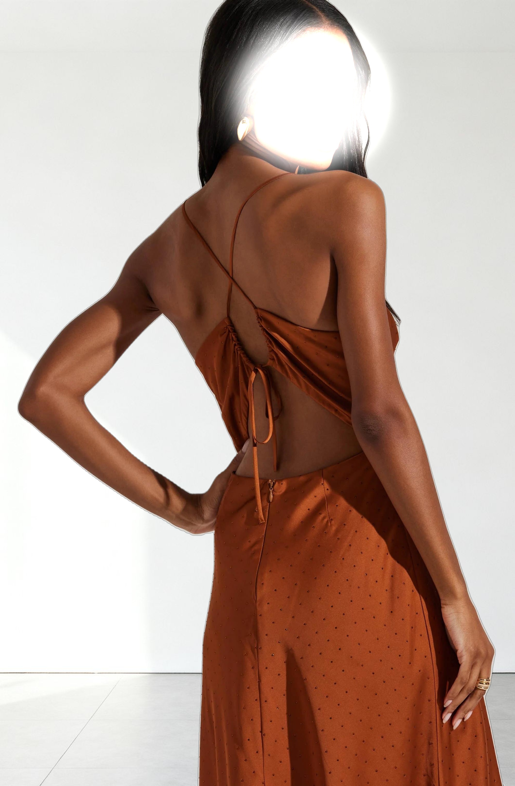 Bonney Rhinestone Maxi Slip Dress