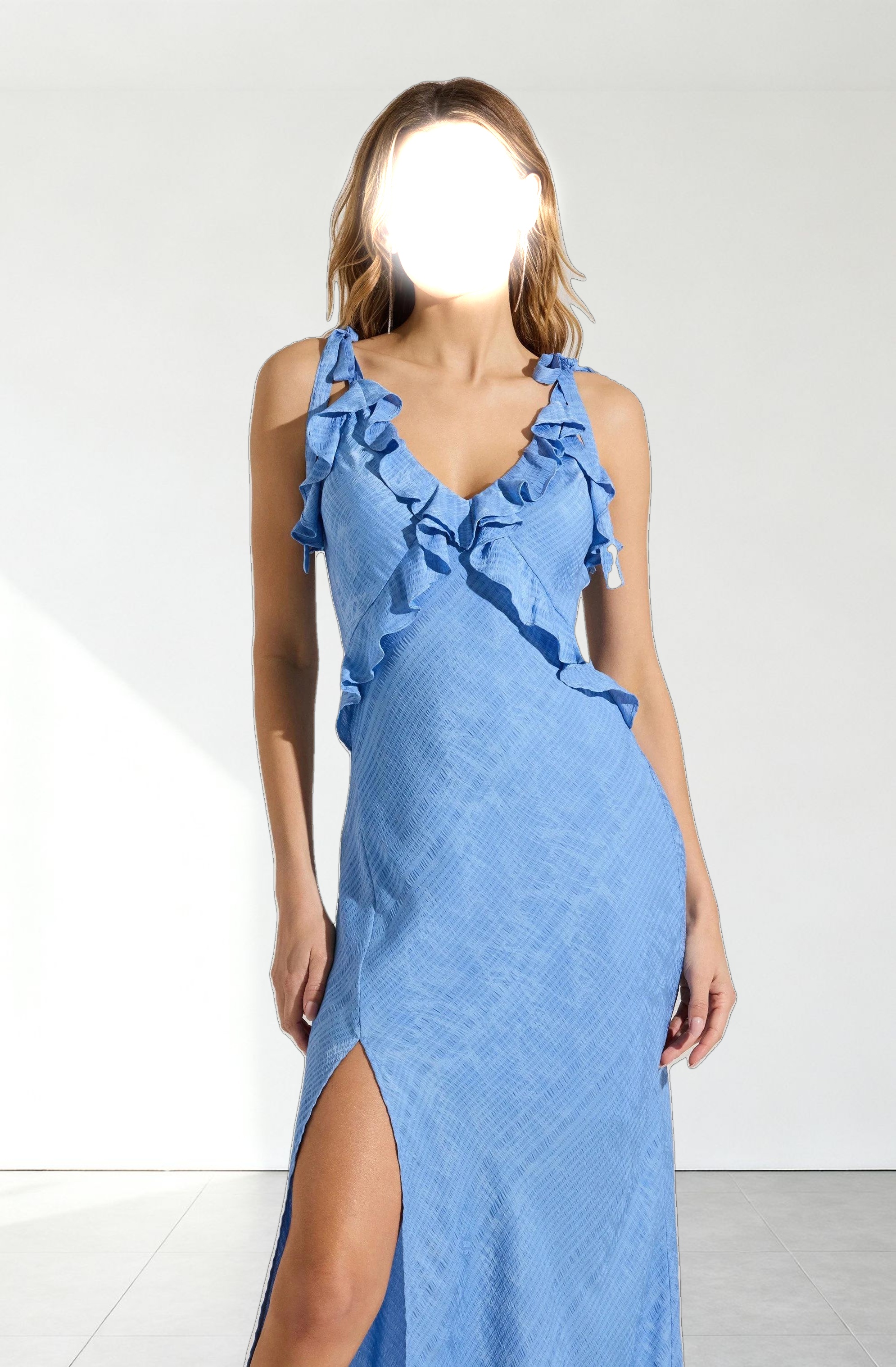 Sorbae Ruffle Maxi Dress