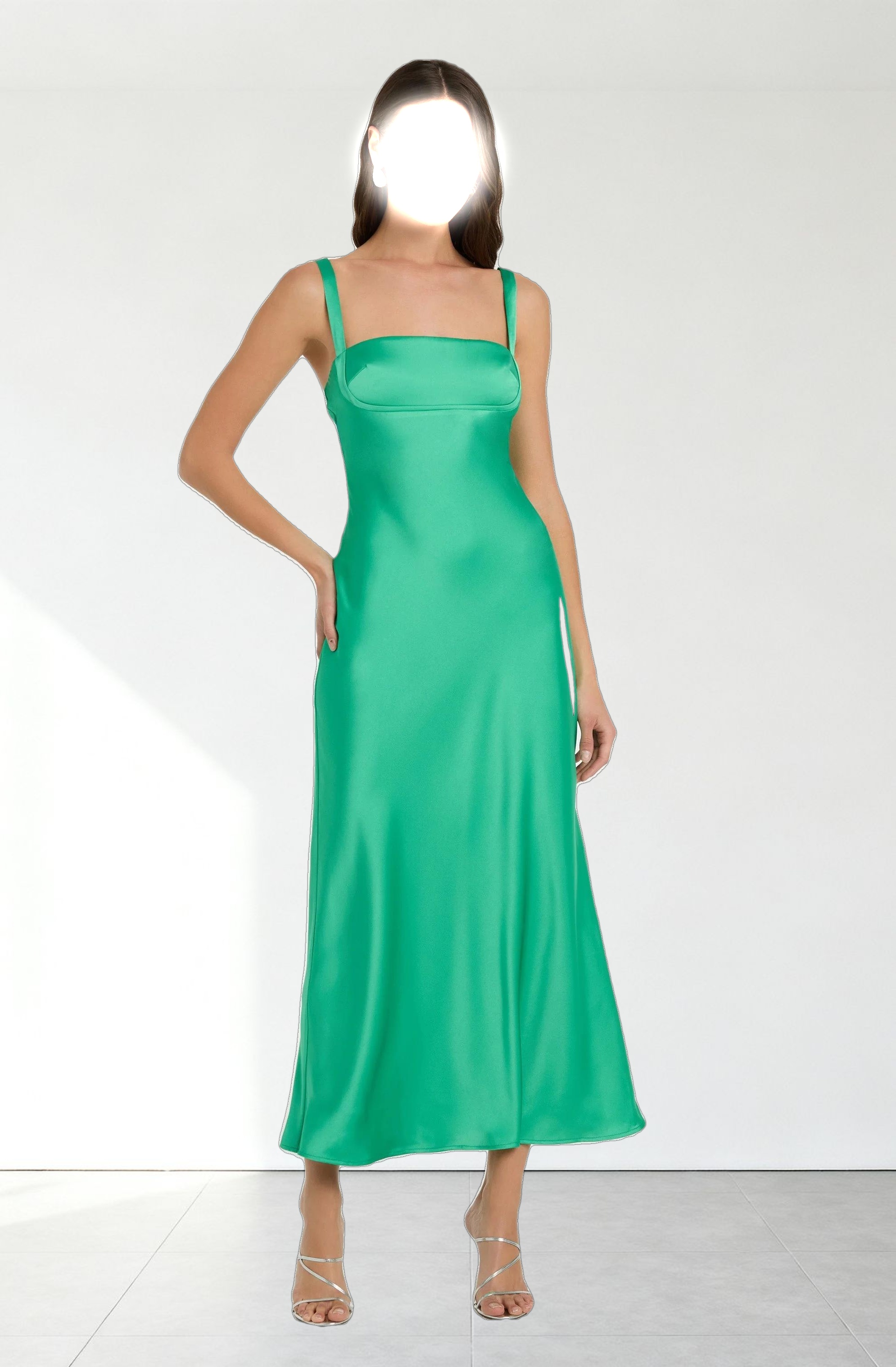 Stacie Satin Maxi Dress