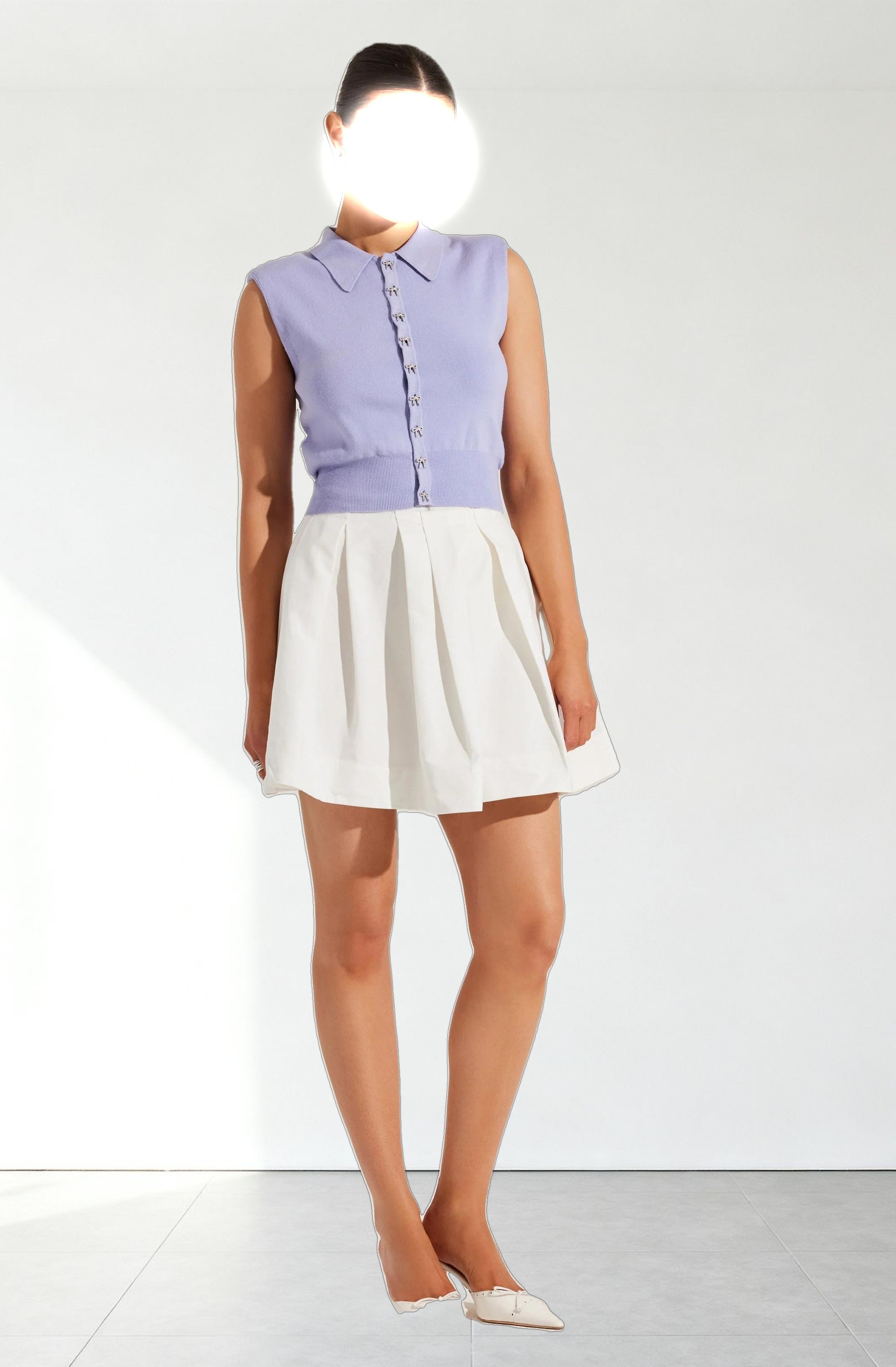 Kori Bow Embellished Sweater Top