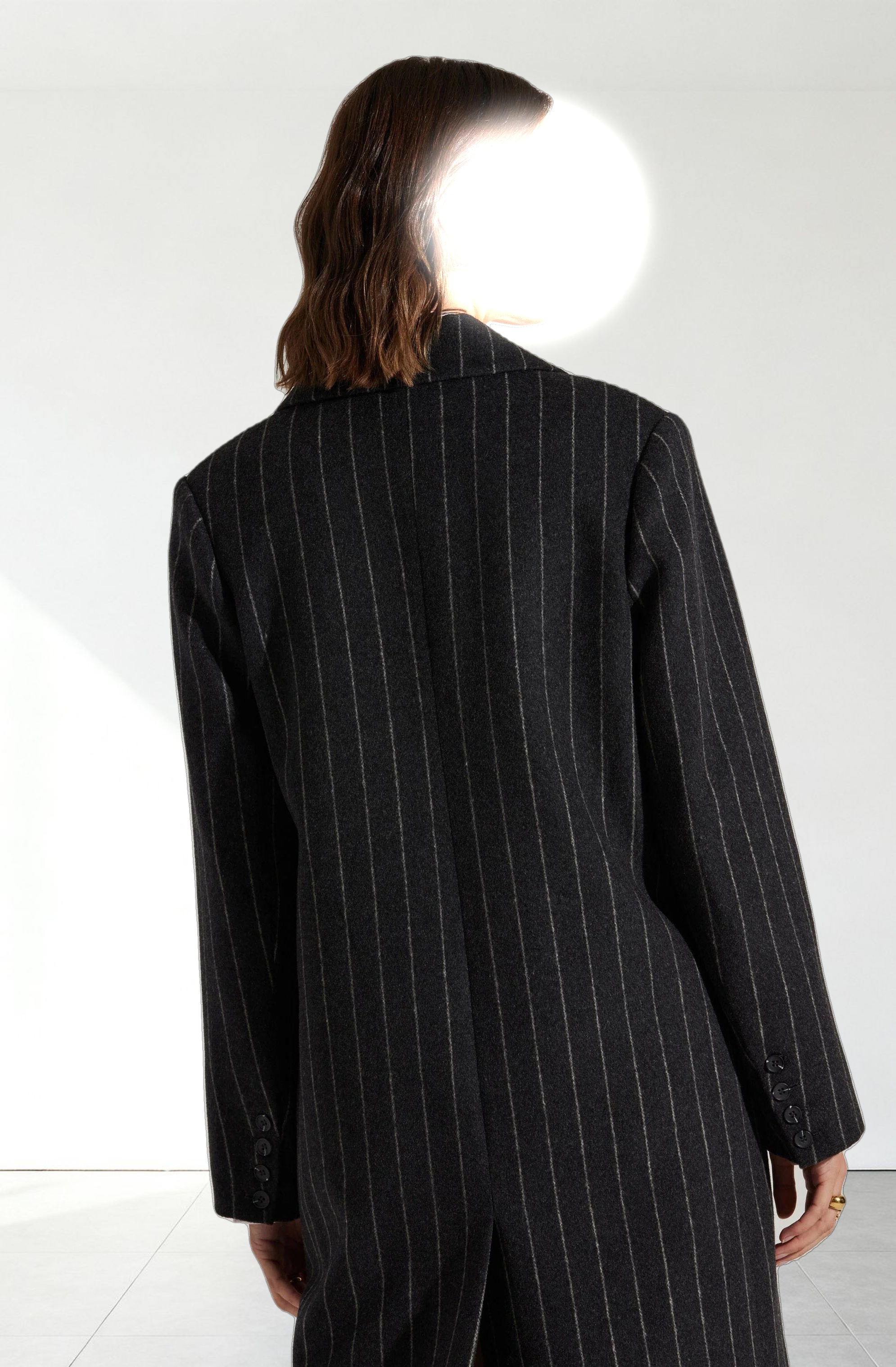 Morana Pinstripe Tailored Coat