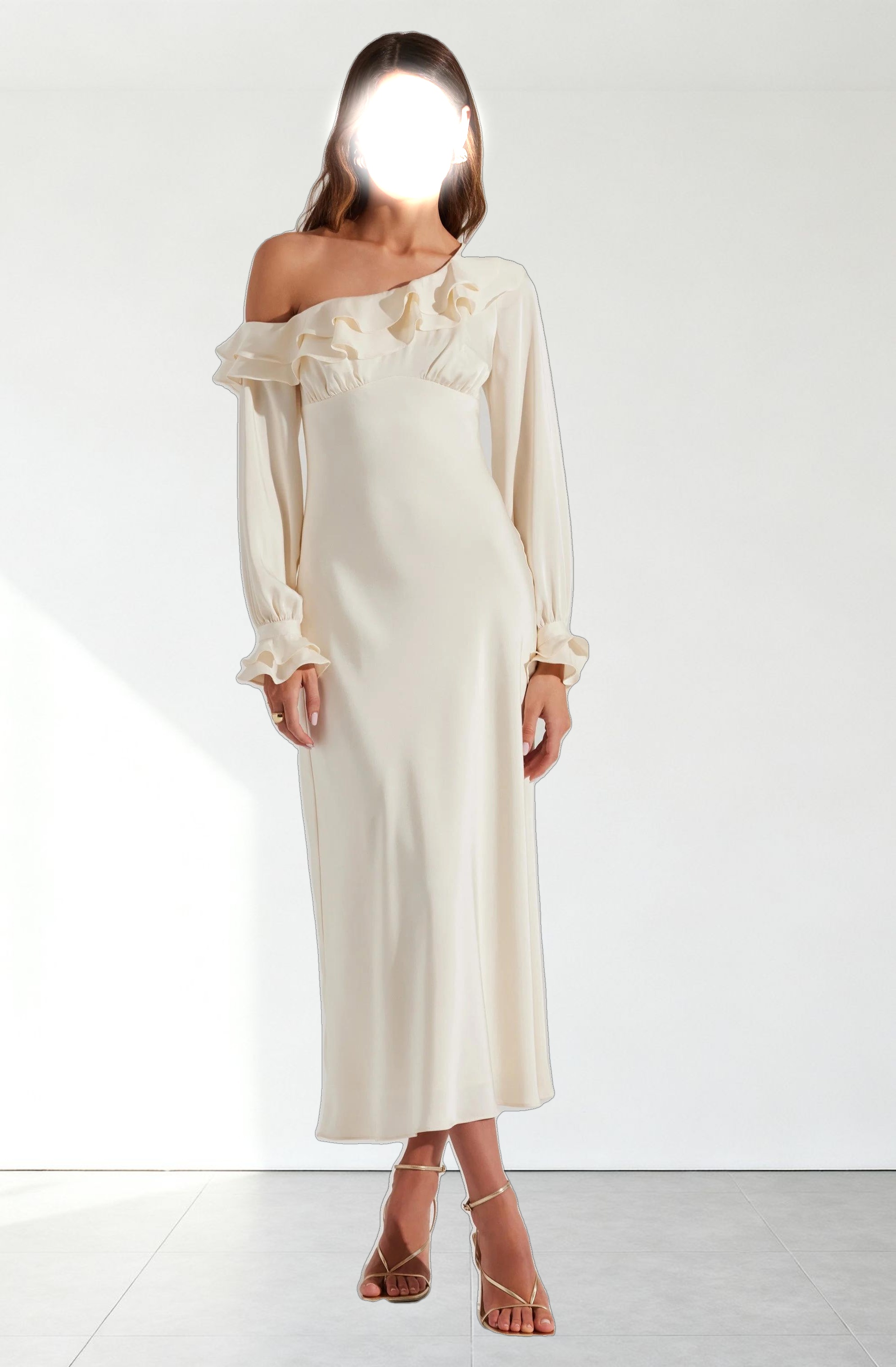 Coraline Satin Midi Dress